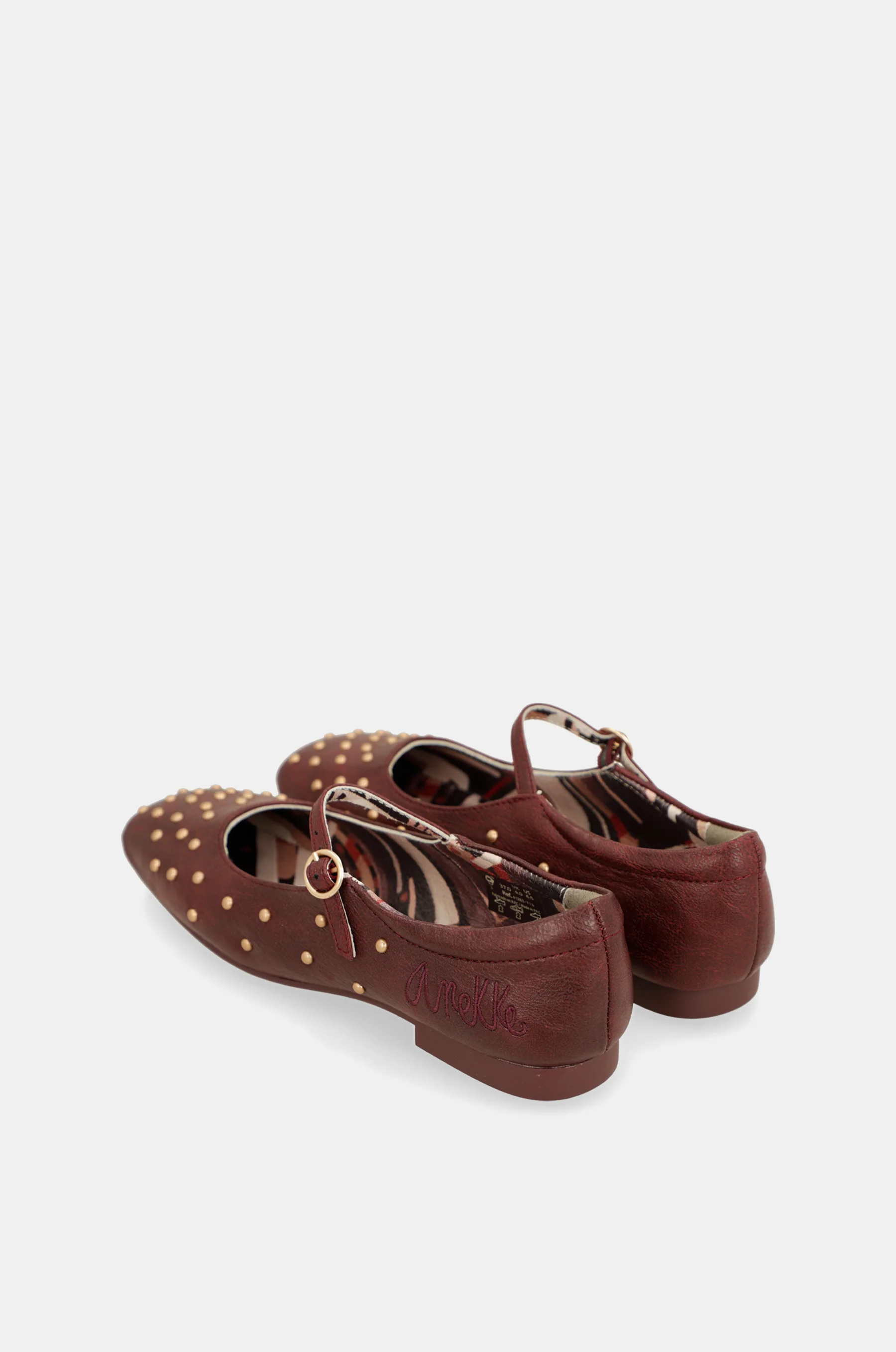 Ballerines cloutées bordeaux - Image 6