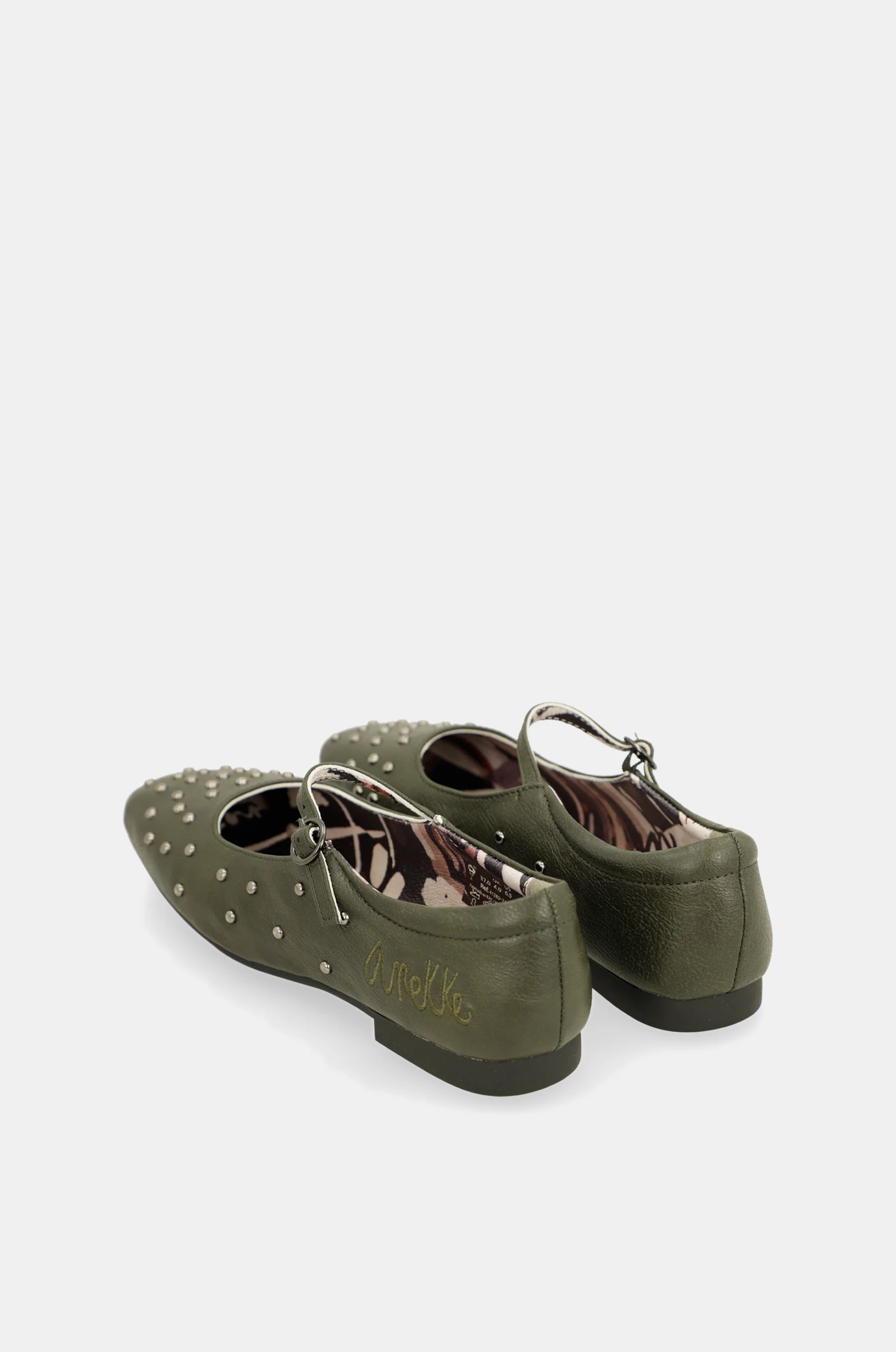 Ballerines cloutées kaki - Image 4