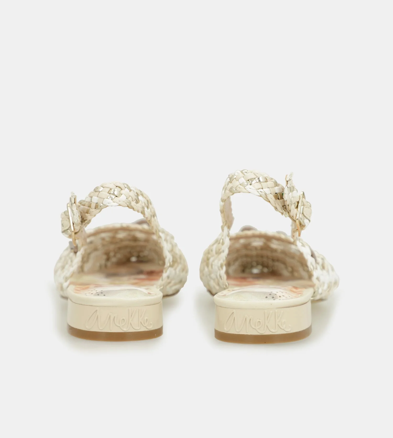 Ballerines slingback blanches et roses - Image 5