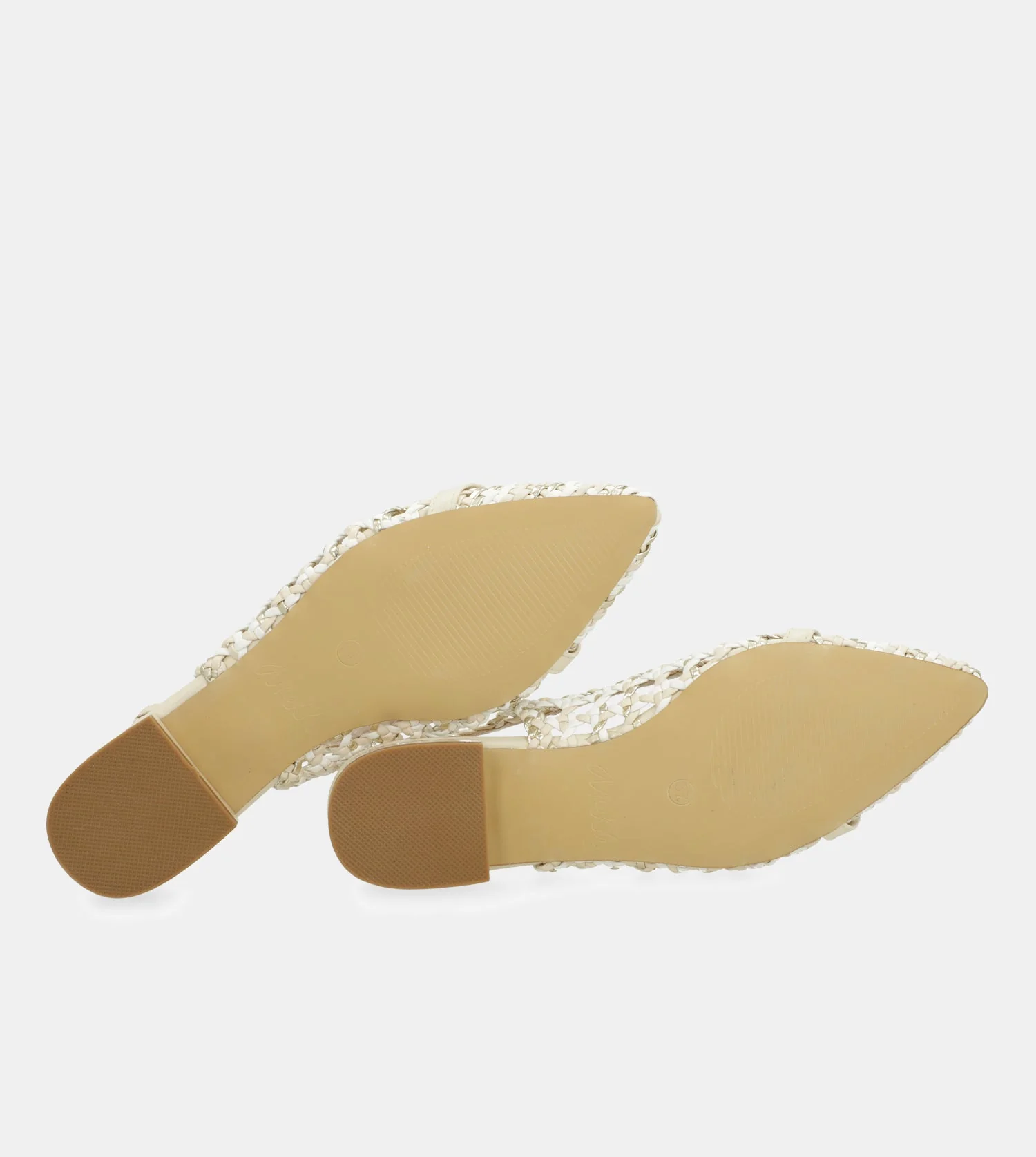 Ballerines slingback blanches et roses - Image 7