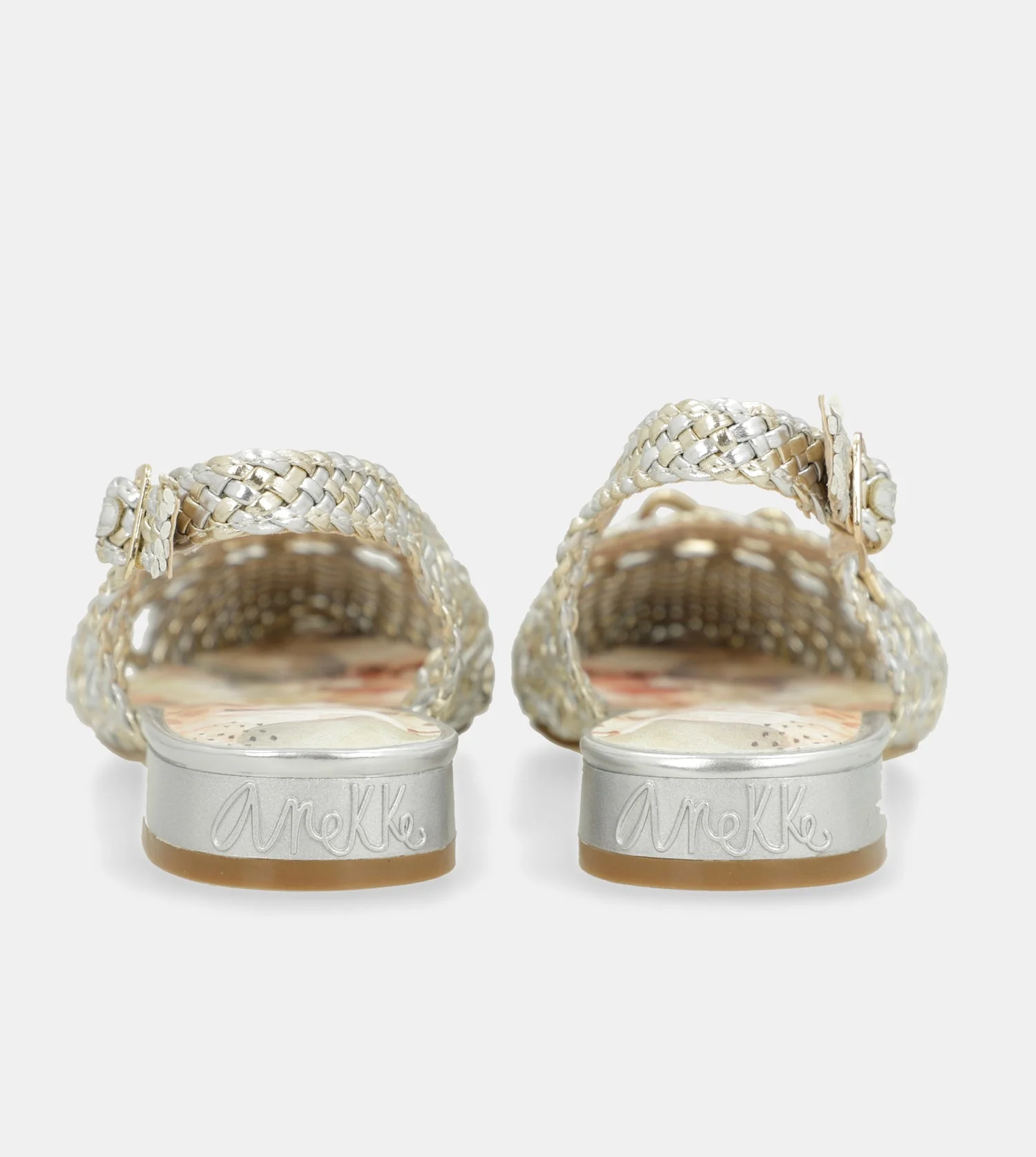 Ballerines slingback dorées et argentées - Image 5