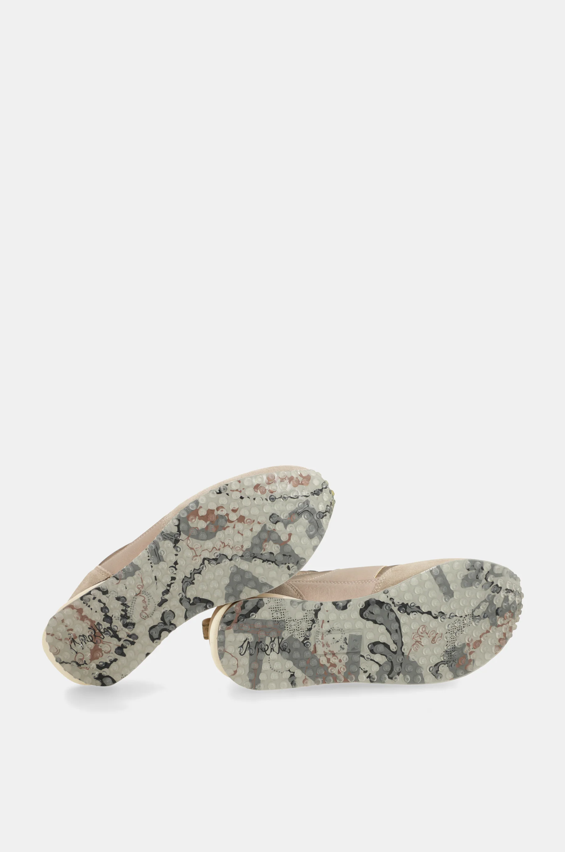 Baskets beige semelle multicolore - Image 2
