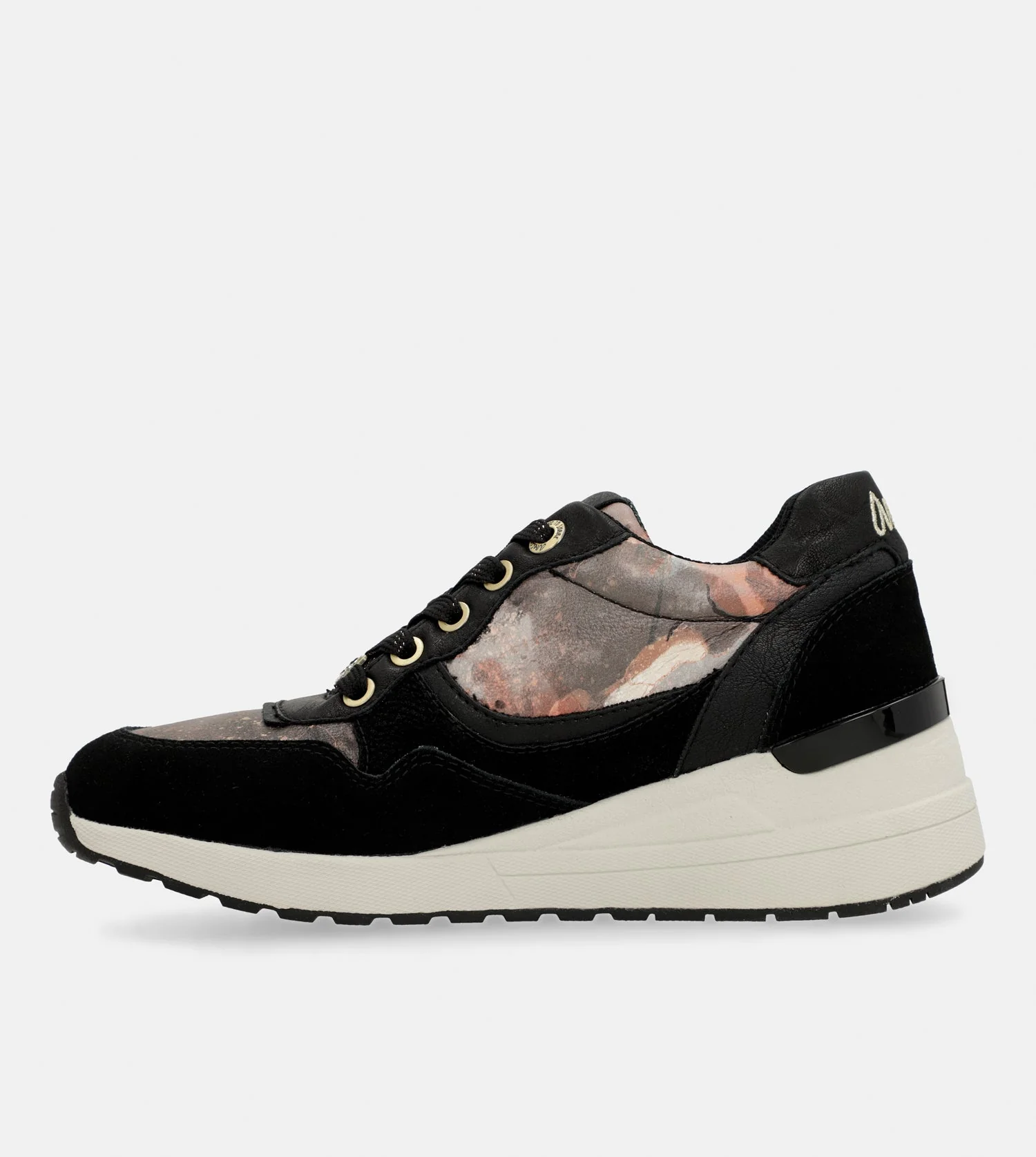 Baskets sport Padded noirs avec semelle compensée - Image 6