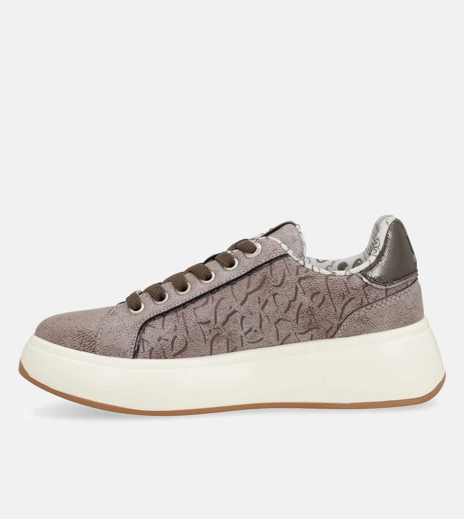 Baskets style casual, écru - Image 7