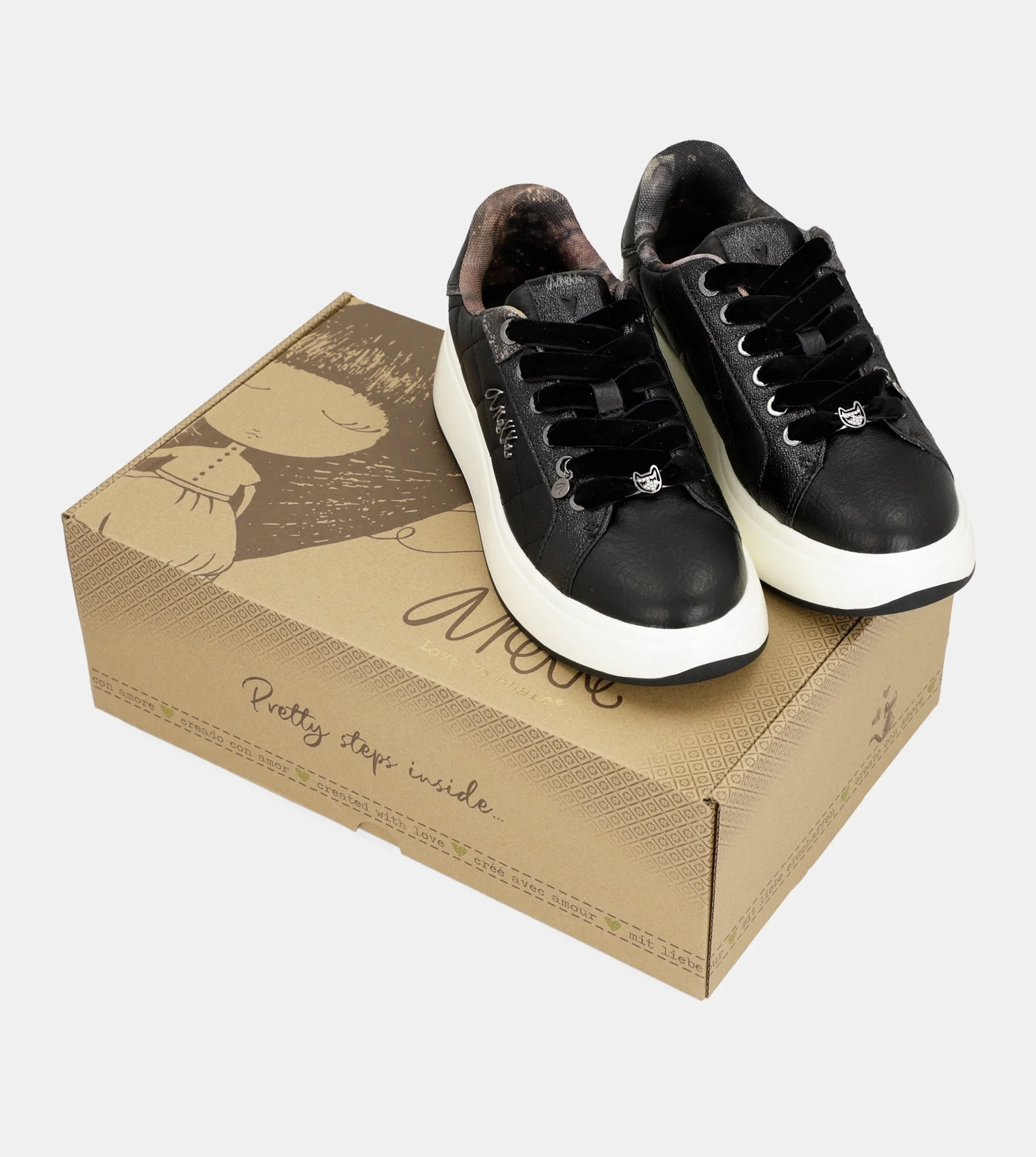 Baskets style casual, noir - Image 2