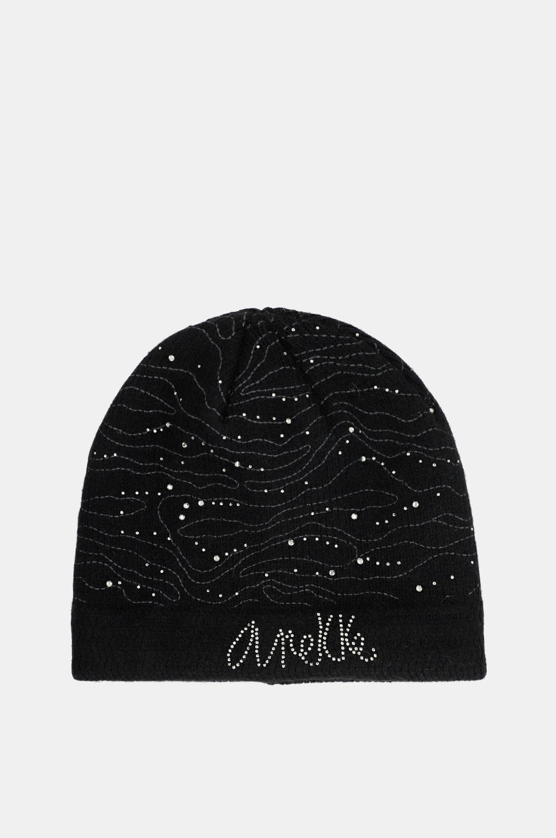 Bonnet en maille, noir