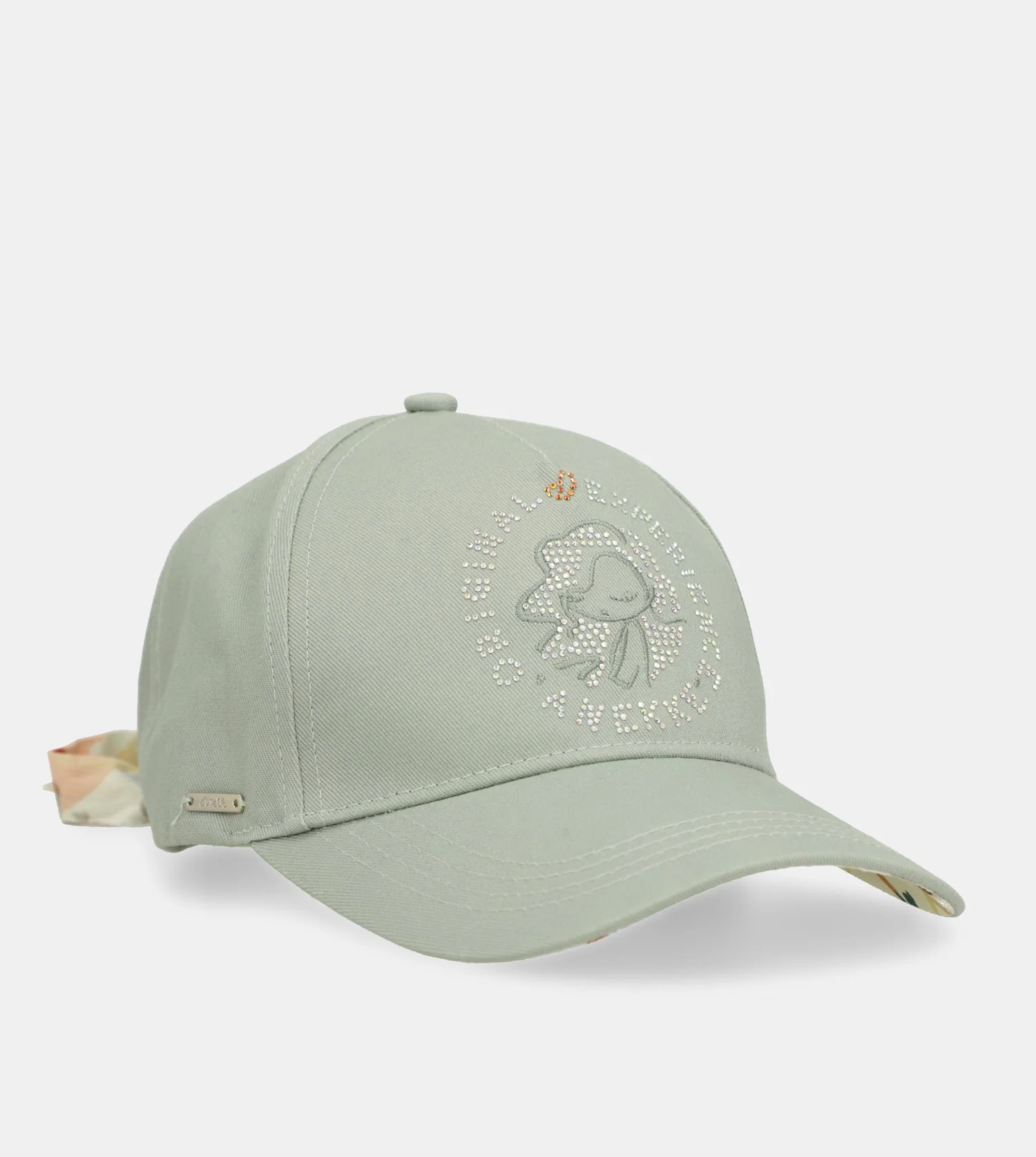 Casquette verte avec nœud imprimé - Image 3