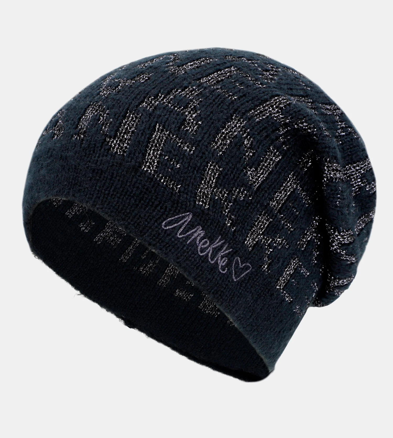 Chapeau Contemporary en tricot bleu marine - Image 2