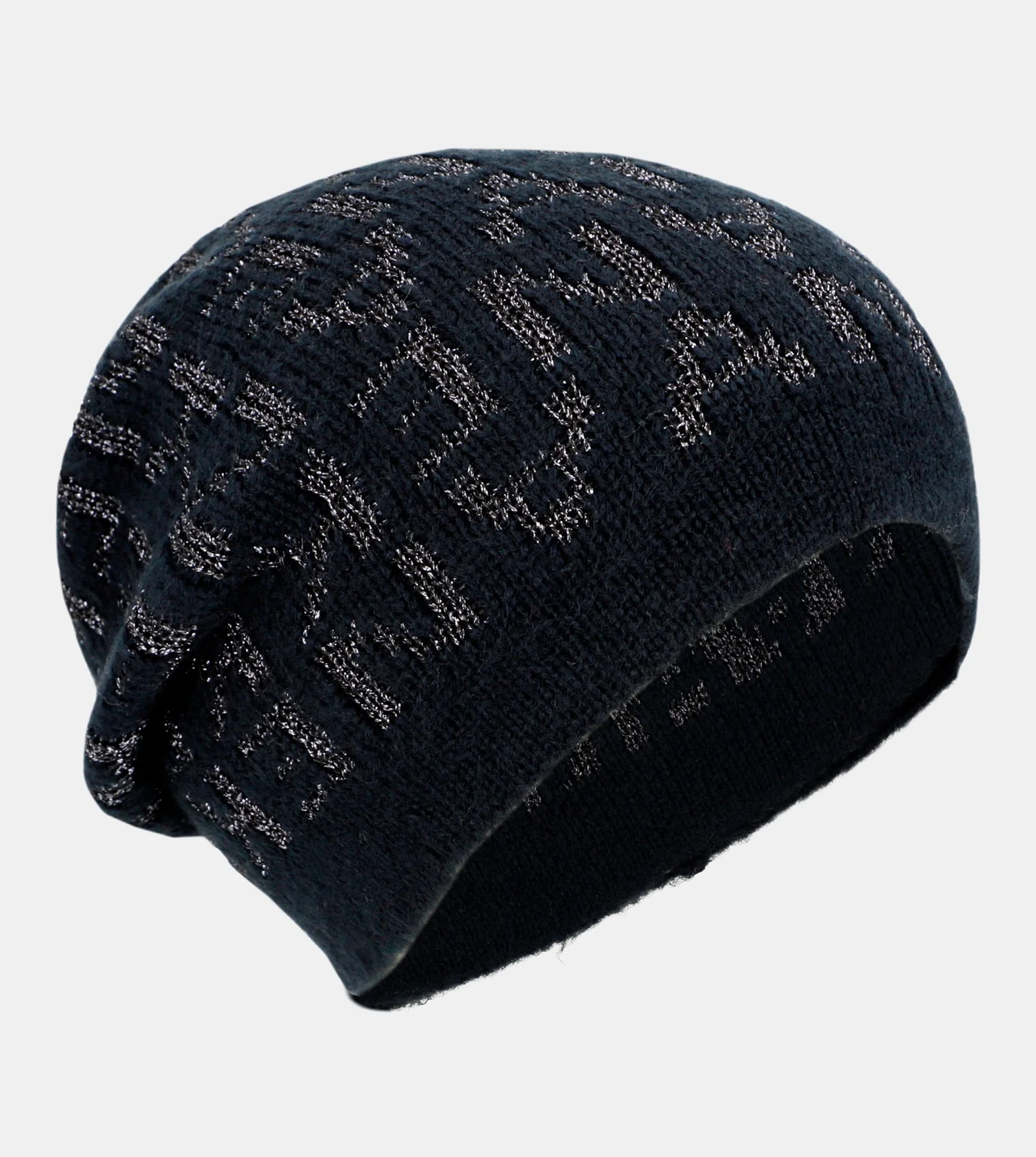 Chapeau Contemporary en tricot bleu marine - Image 4