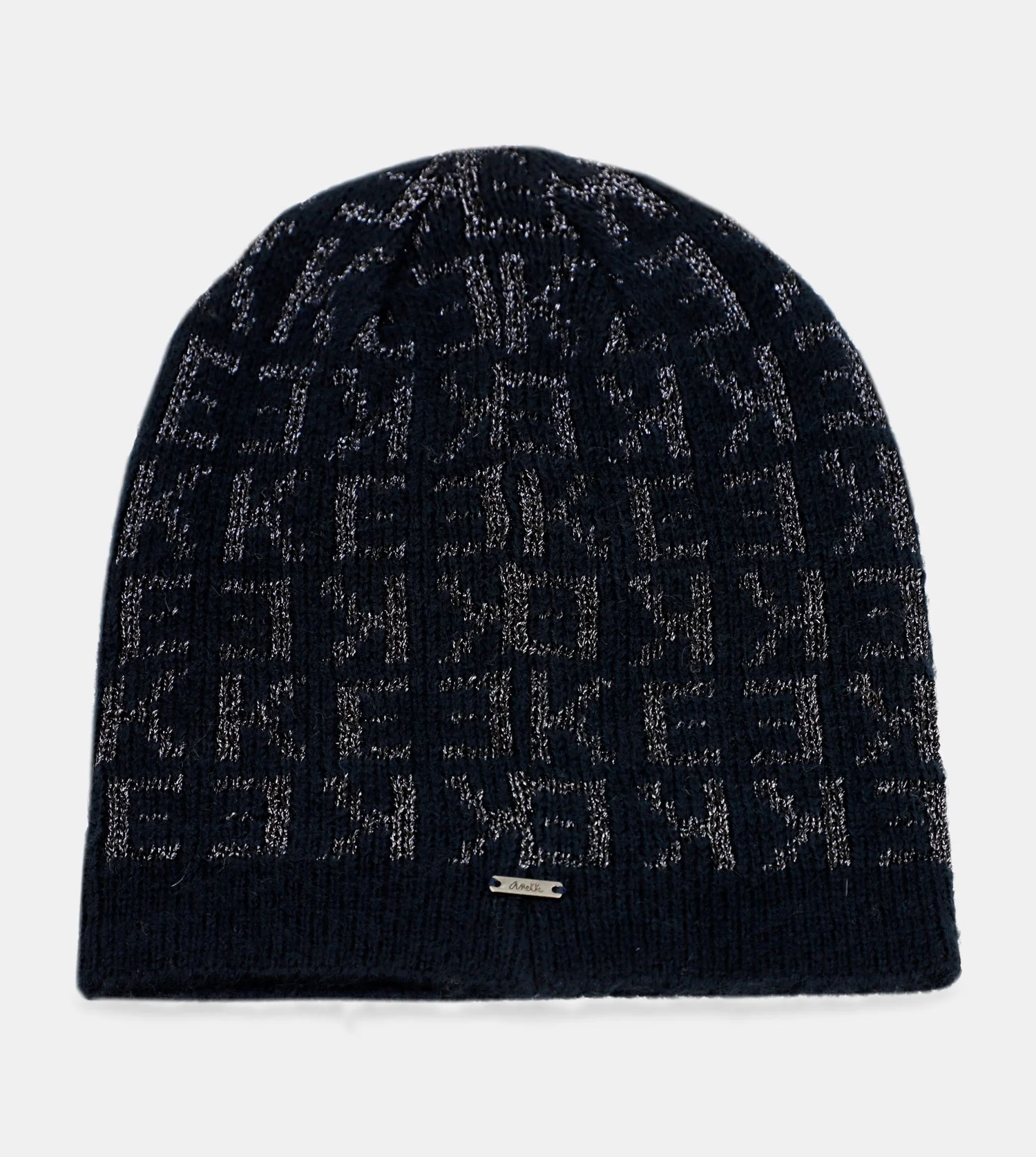Chapeau Contemporary en tricot bleu marine - Image 5