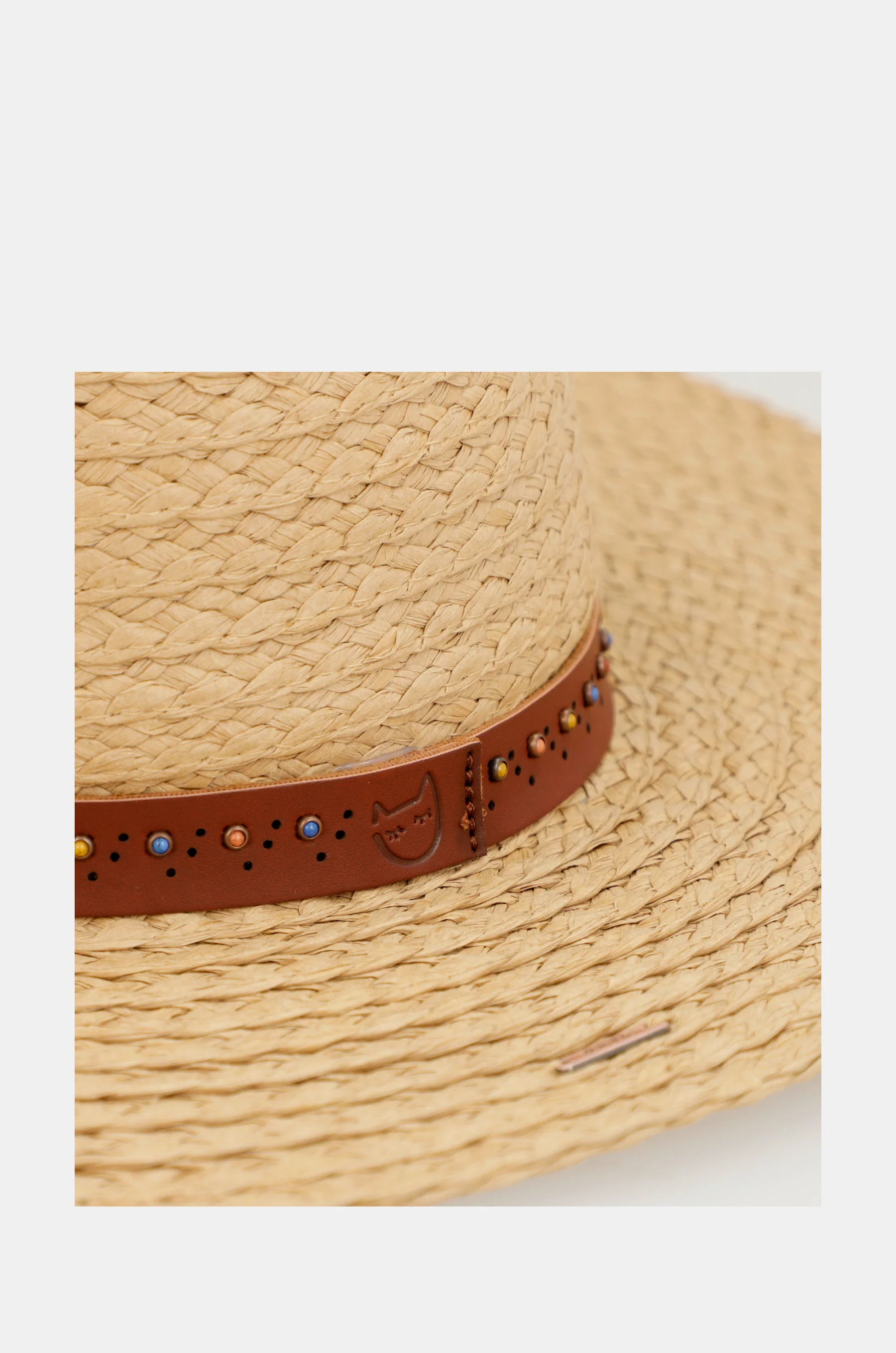 Chapeau de rafia grillé - Image 4