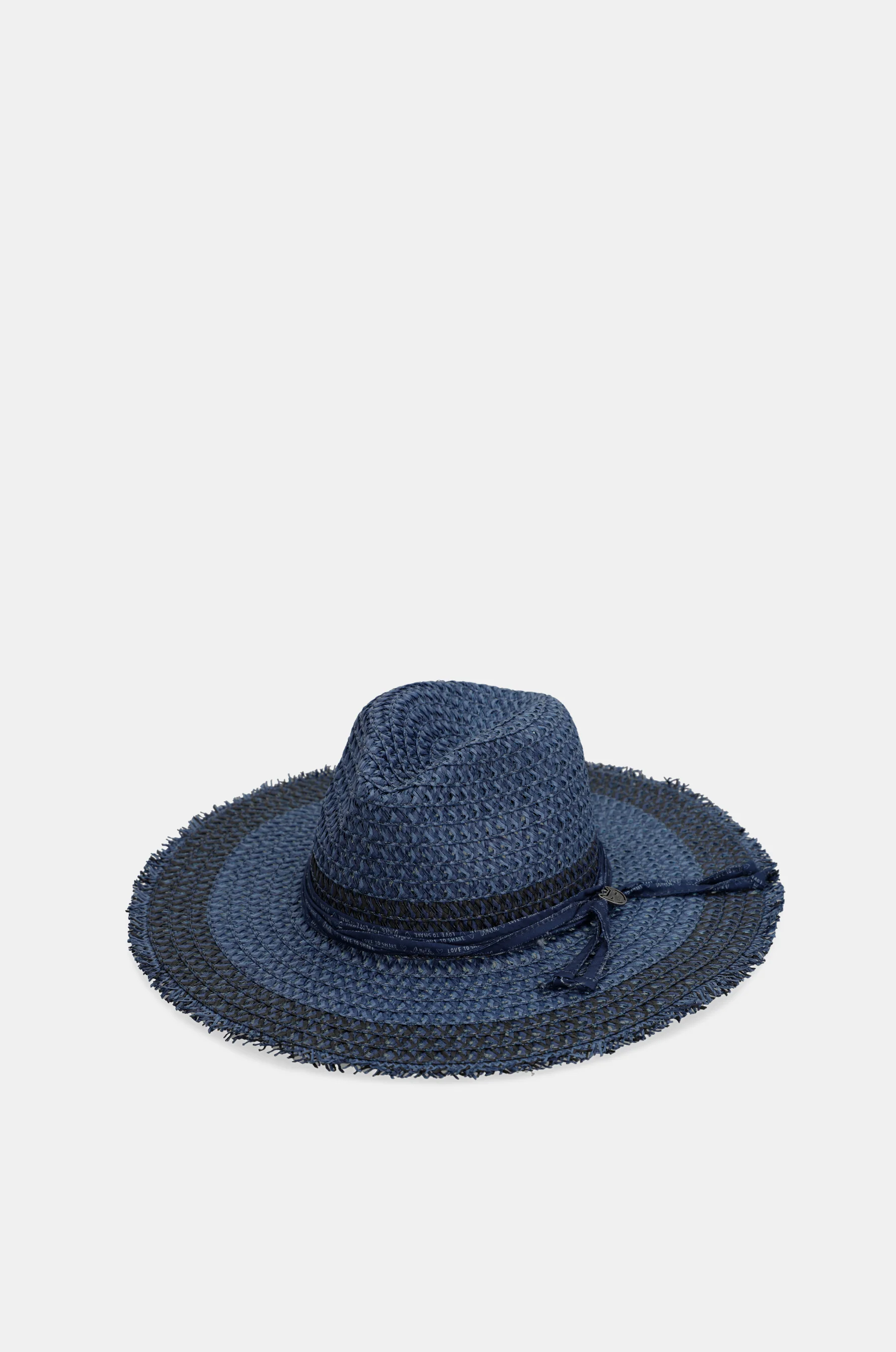 Chapeau raphia bicolore - Image 3
