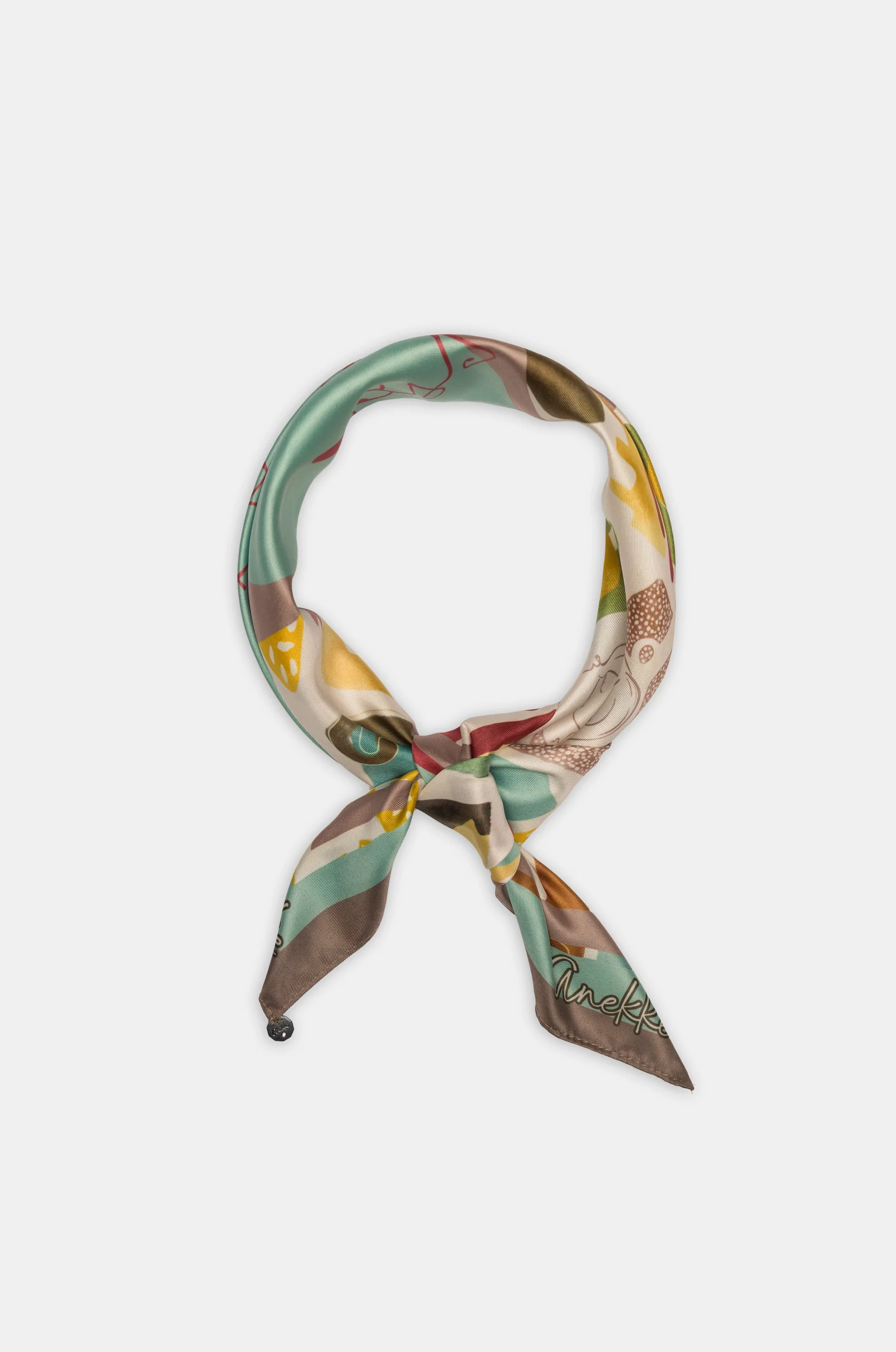 Foulard carré imprimé Amphora - Image 4