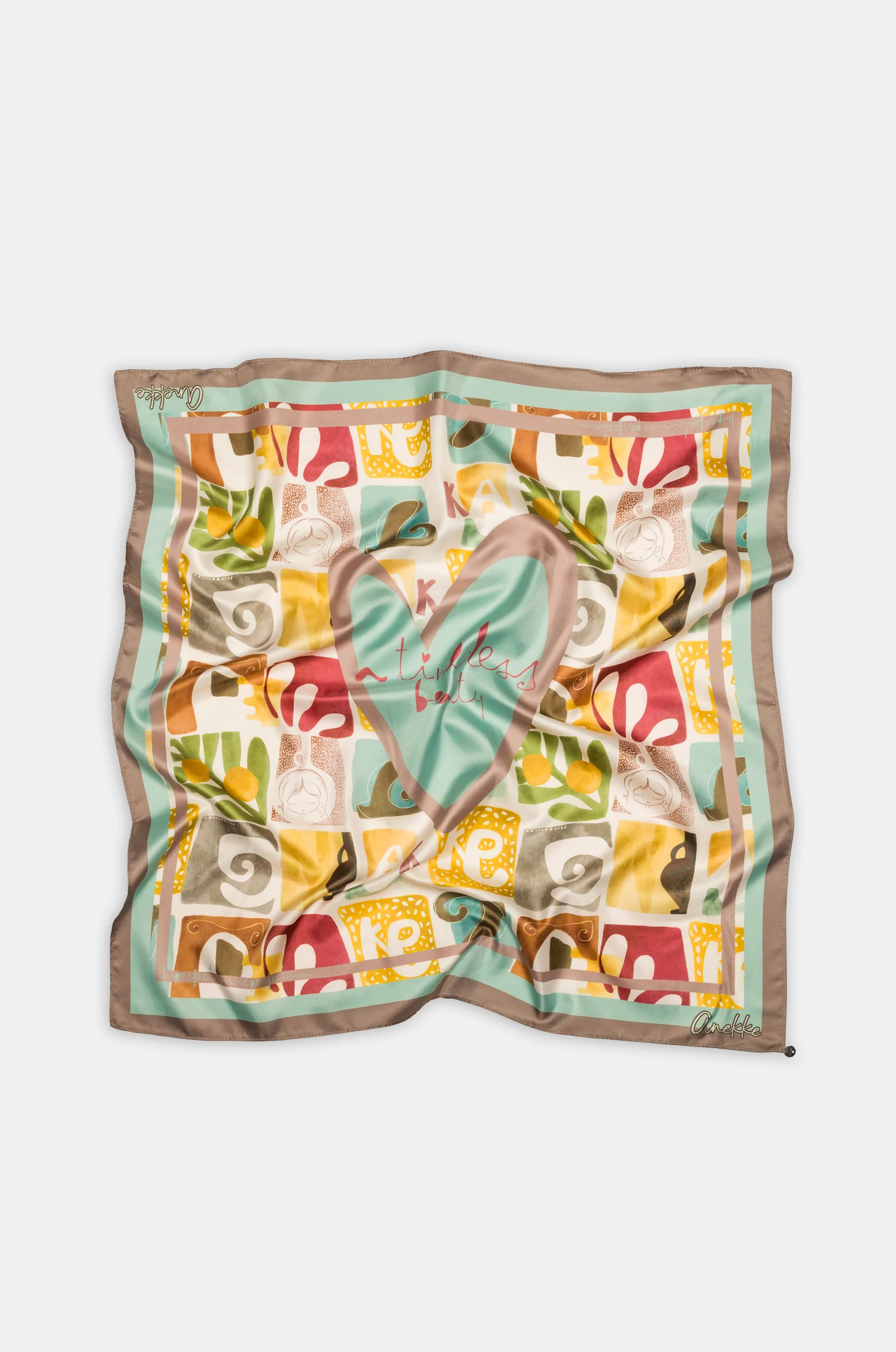 Foulard carré imprimé Amphora - Image 6