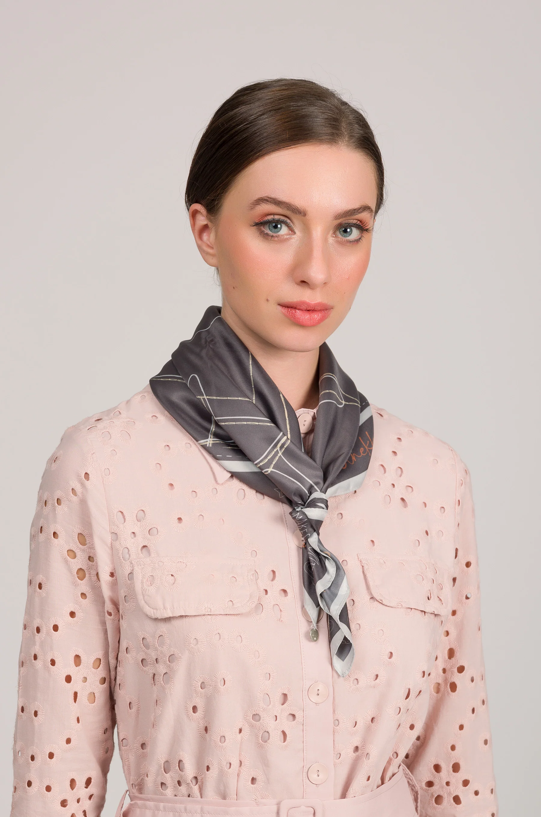 Foulard carré imprimé Auralis - Image 3