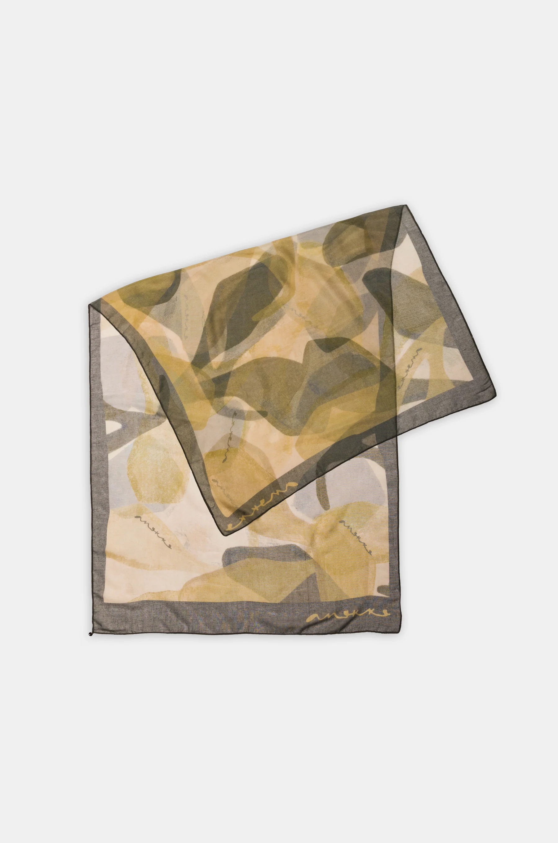 Foulard marron Bloom - Image 3