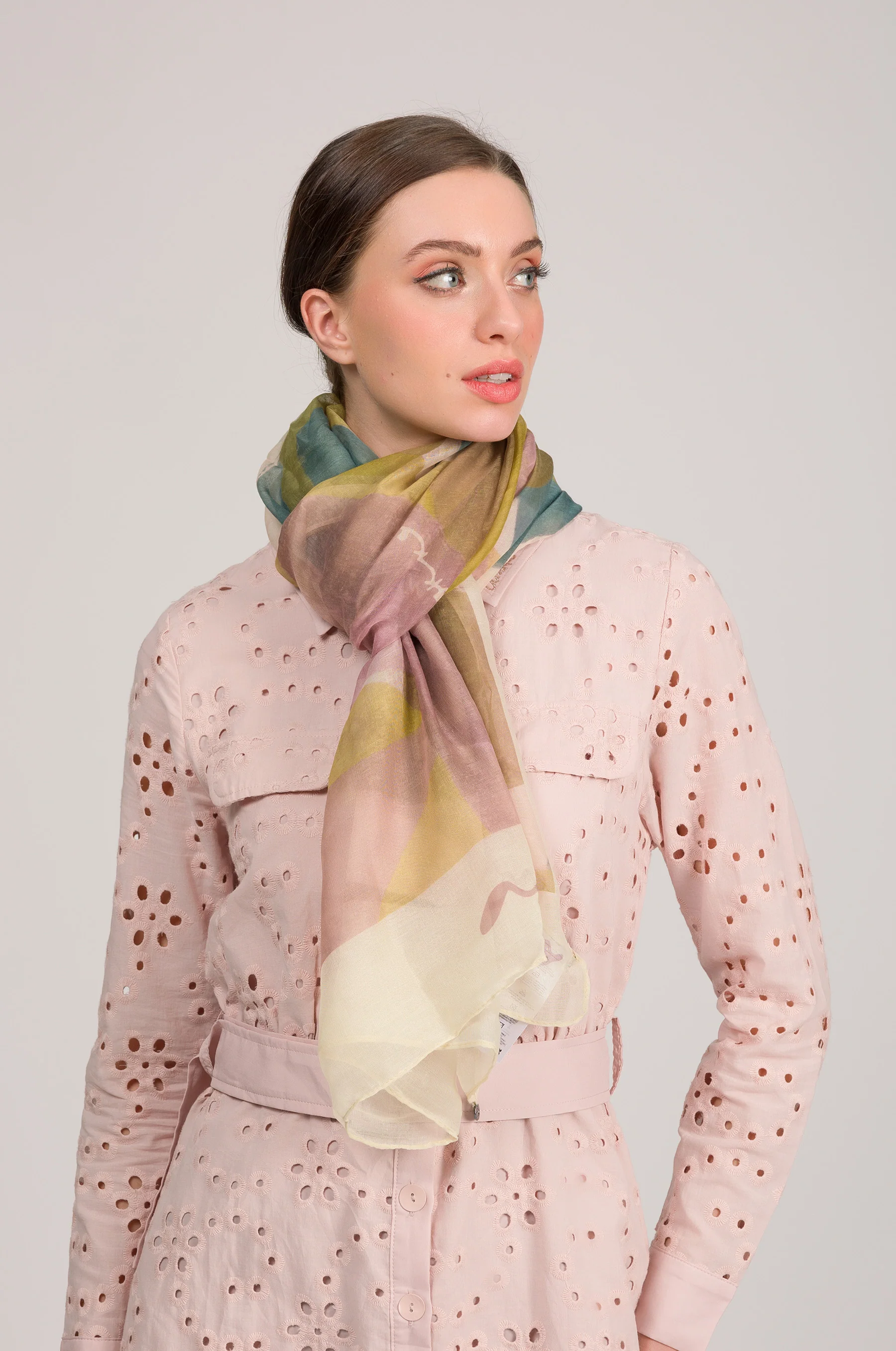Foulard rose Bloom - Image 2