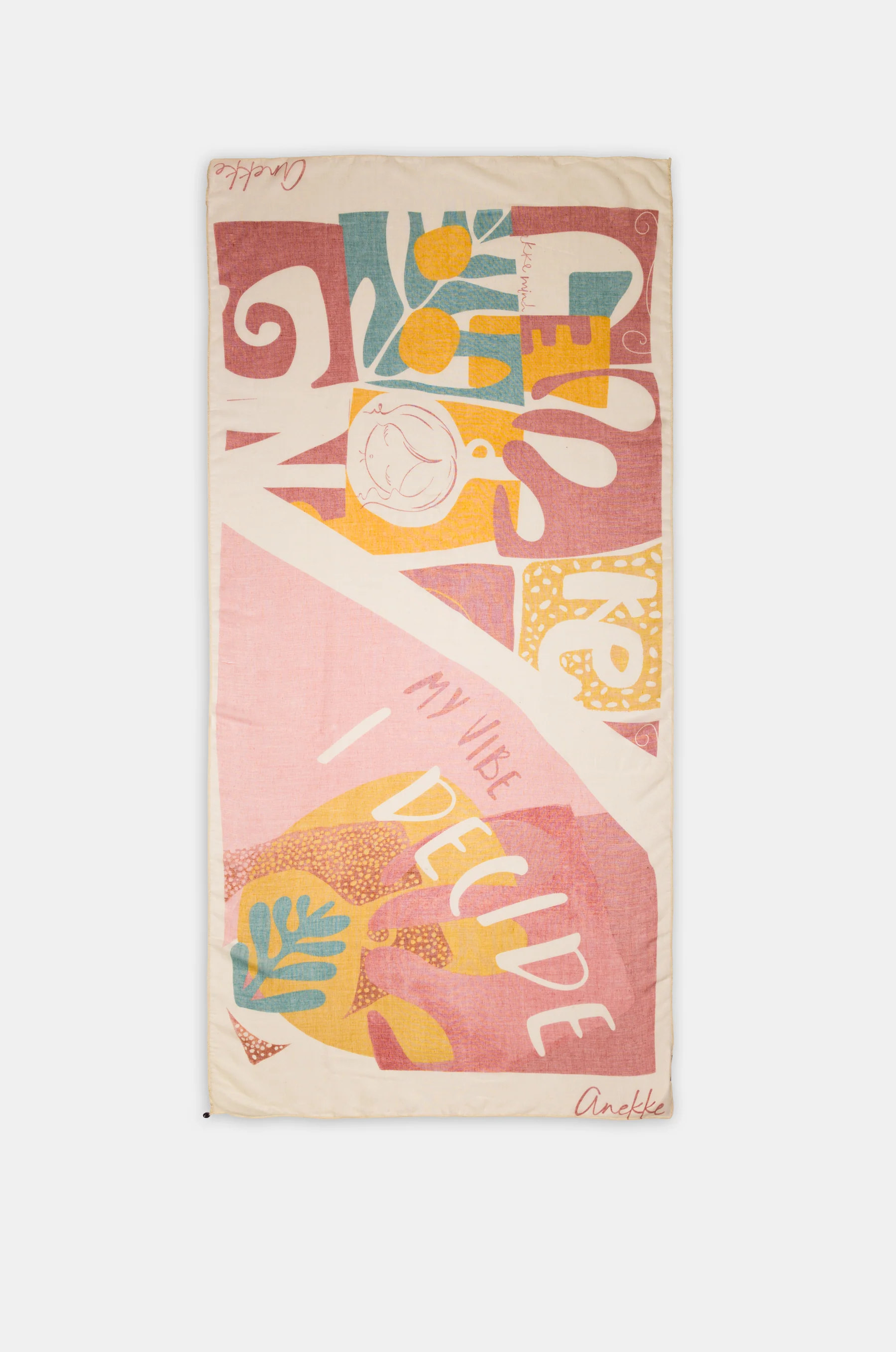 Foulard rose Muse - Image 2