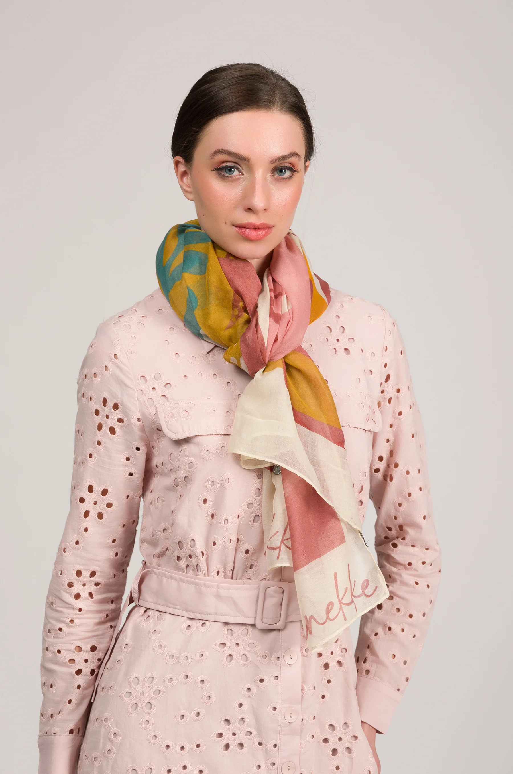 Foulard rose Muse - Image 3