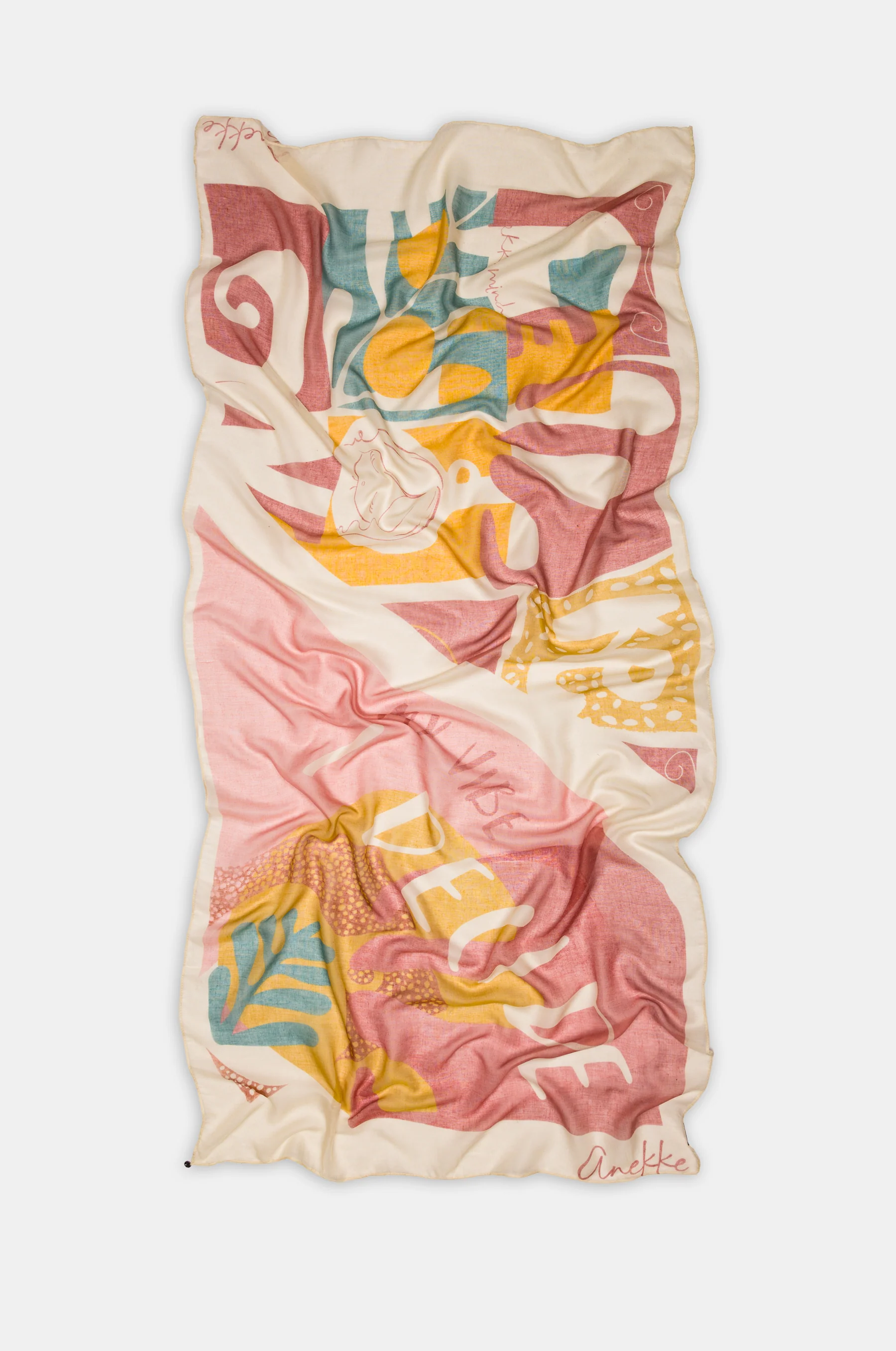 Foulard rose Muse - Image 5