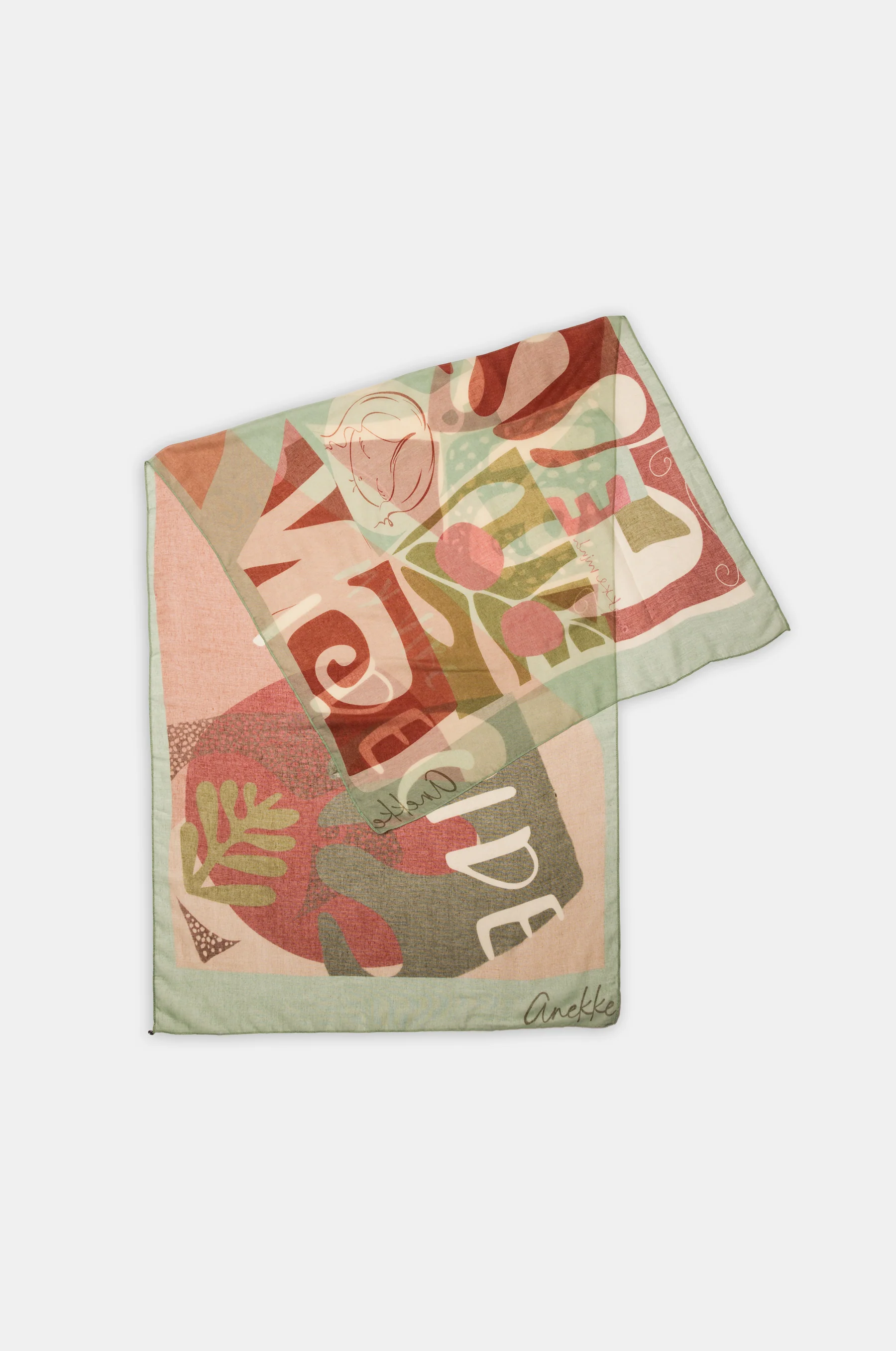 Foulard vert Muse - Image 4