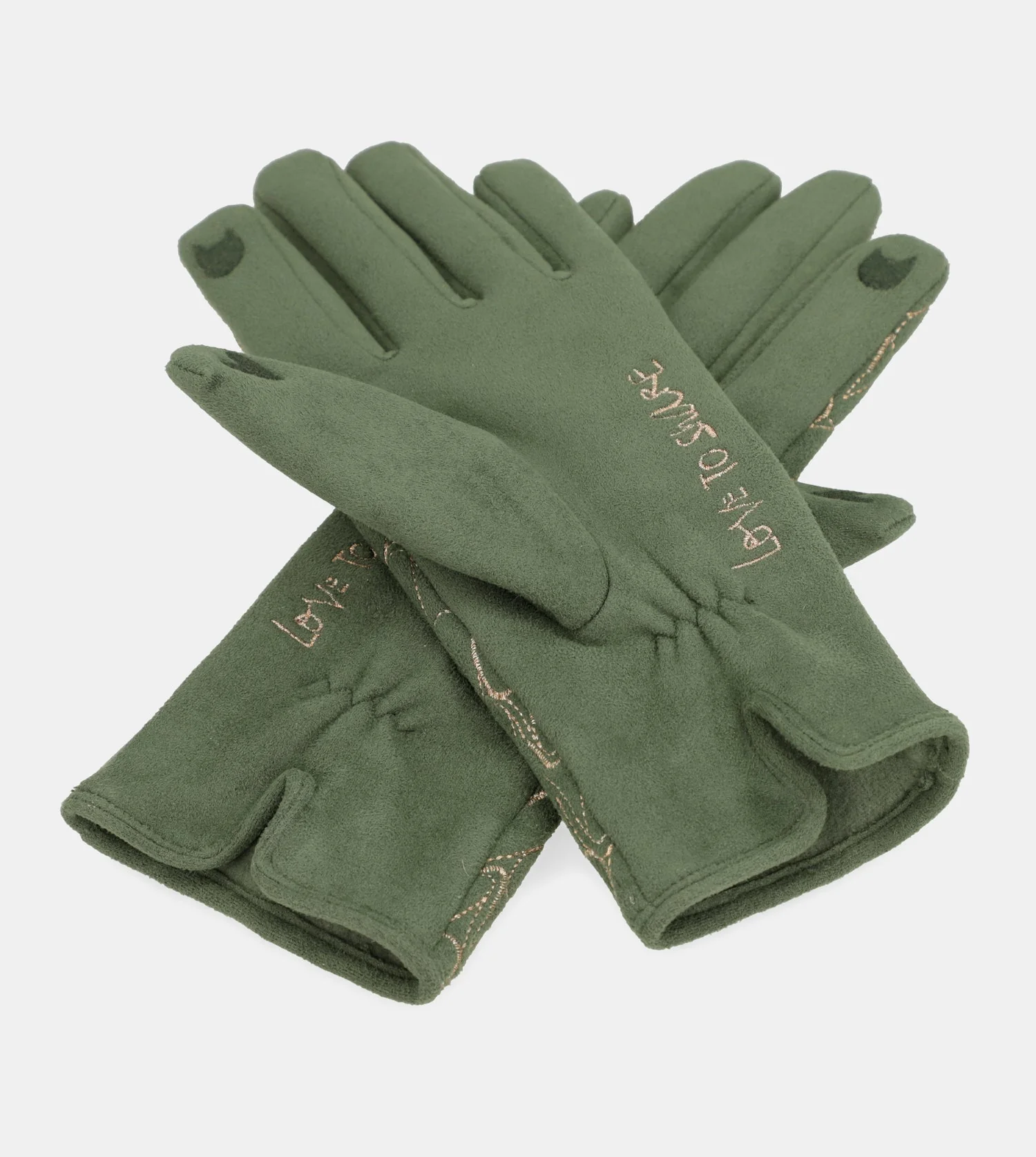 Gants avec logo Anekke, vert - Image 2