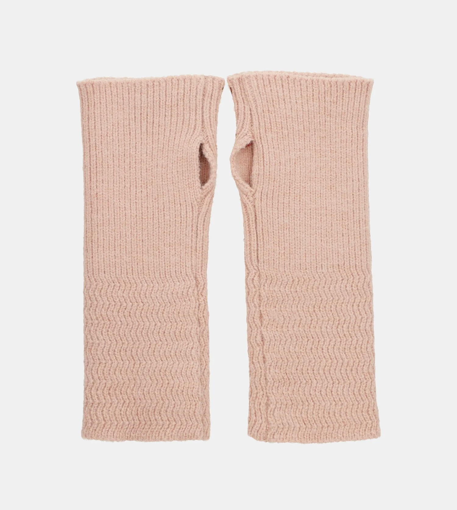Gants en maille, beige - Image 4