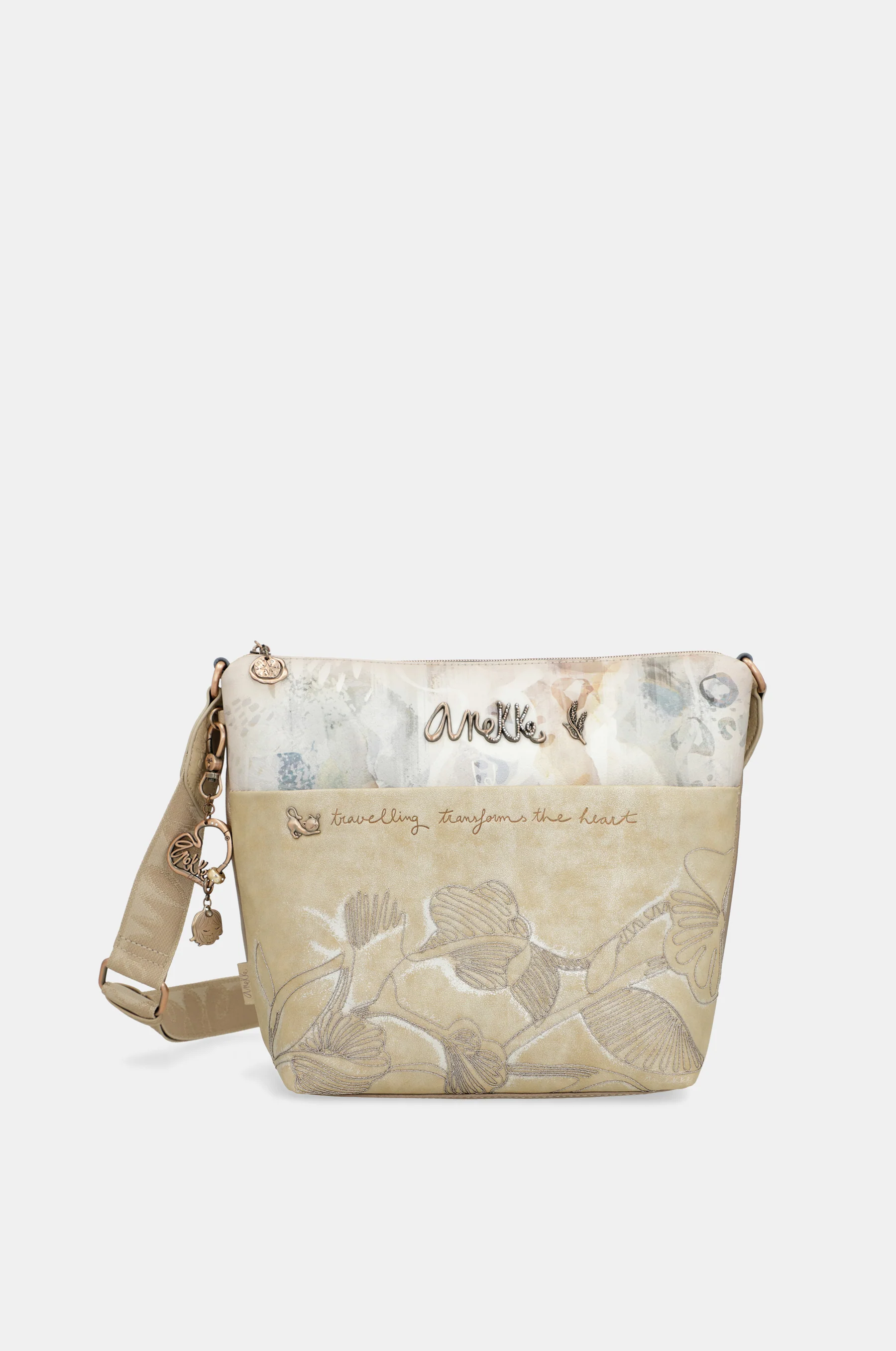 Grand sac bandoulière avec poche avant Memories