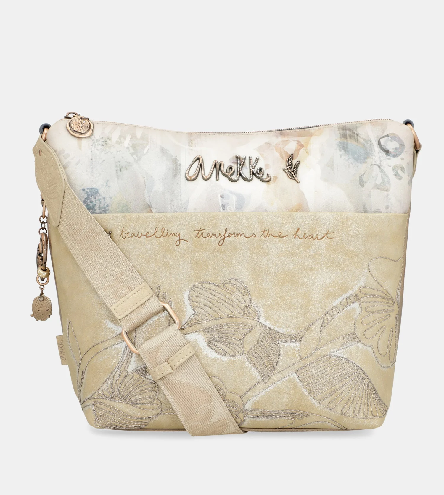 Grand sac bandoulière avec poche avant Memories - Image 7