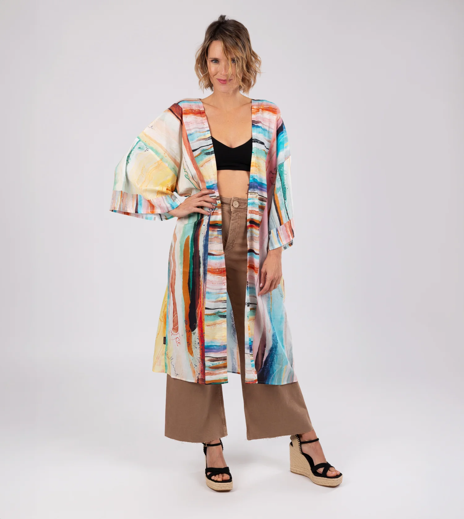 Kimono long imprimé Studio - Image 4