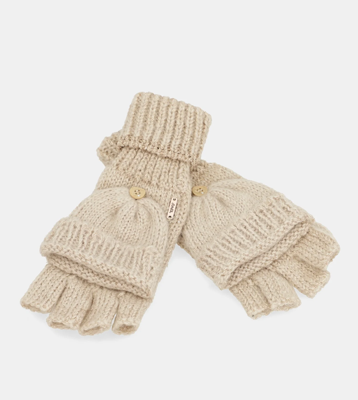 Moufles logo beige - Image 3