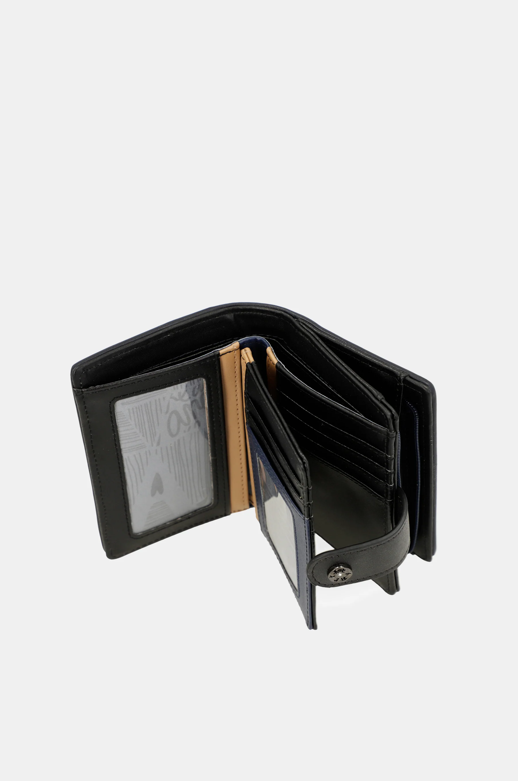 Portefeuille RFID petit format bleu marine Studio - Image 9