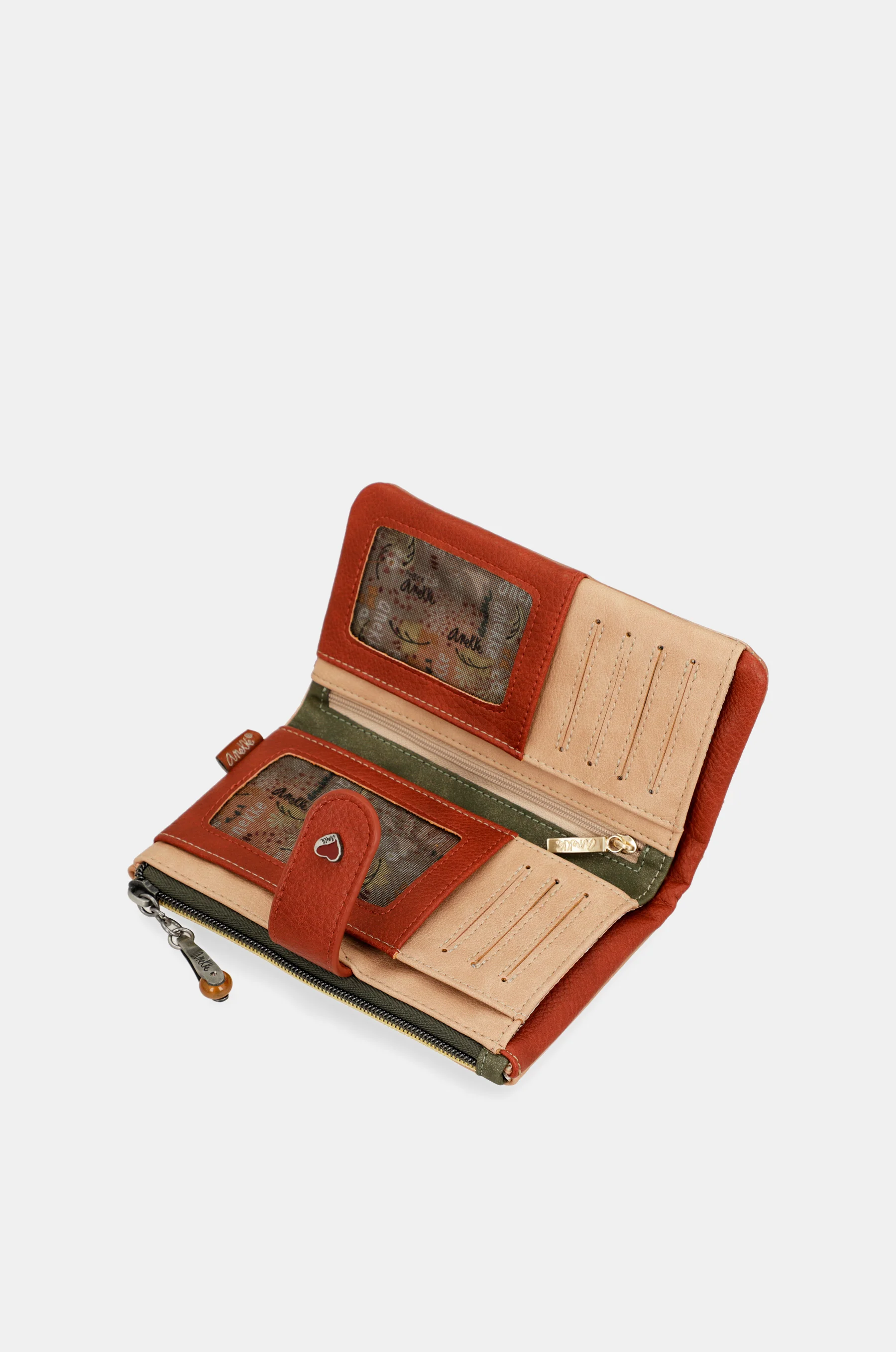 Portefeuille RFID souple camel Peace & Love - Image 5