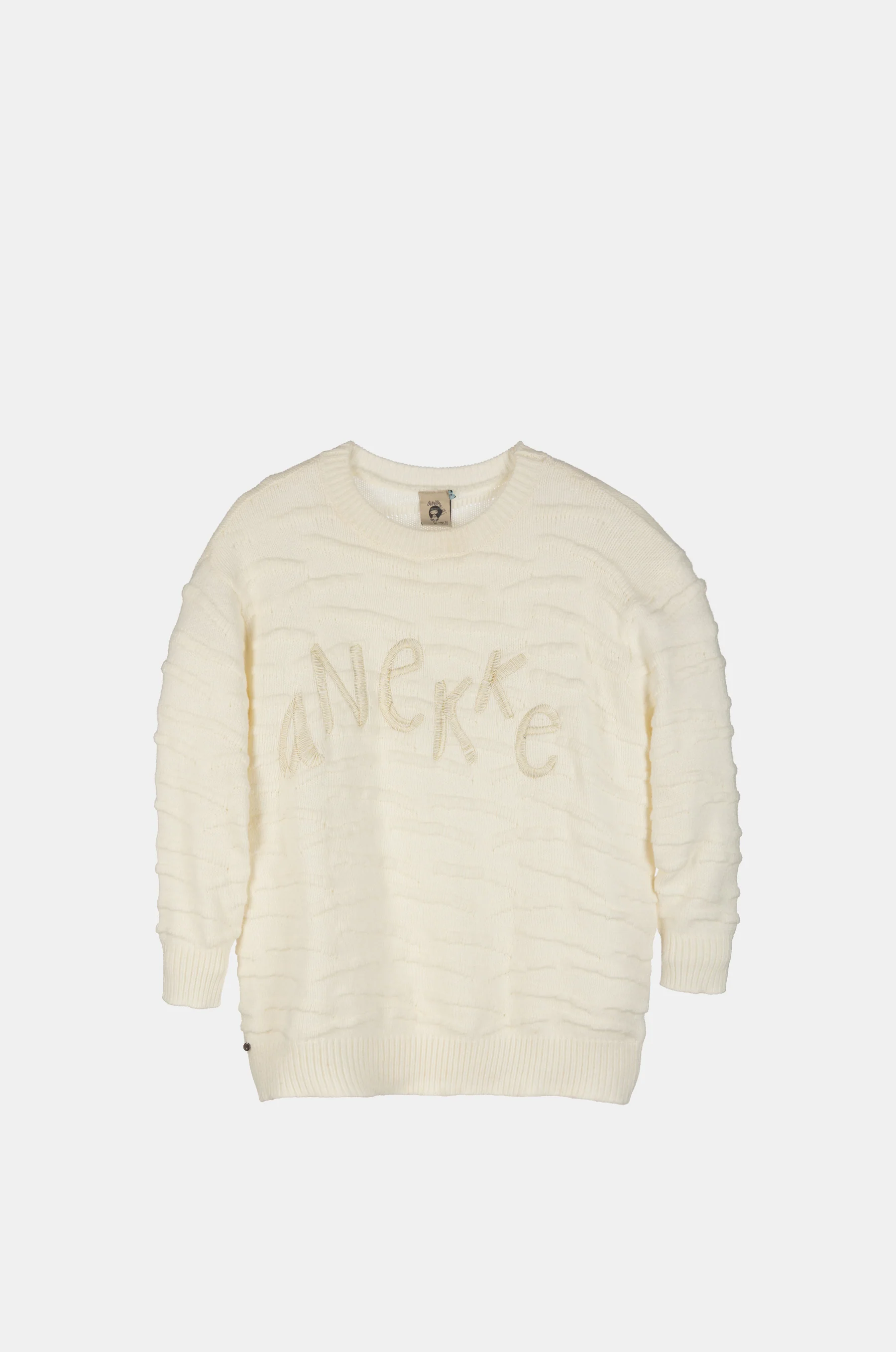 Pull en maille écru