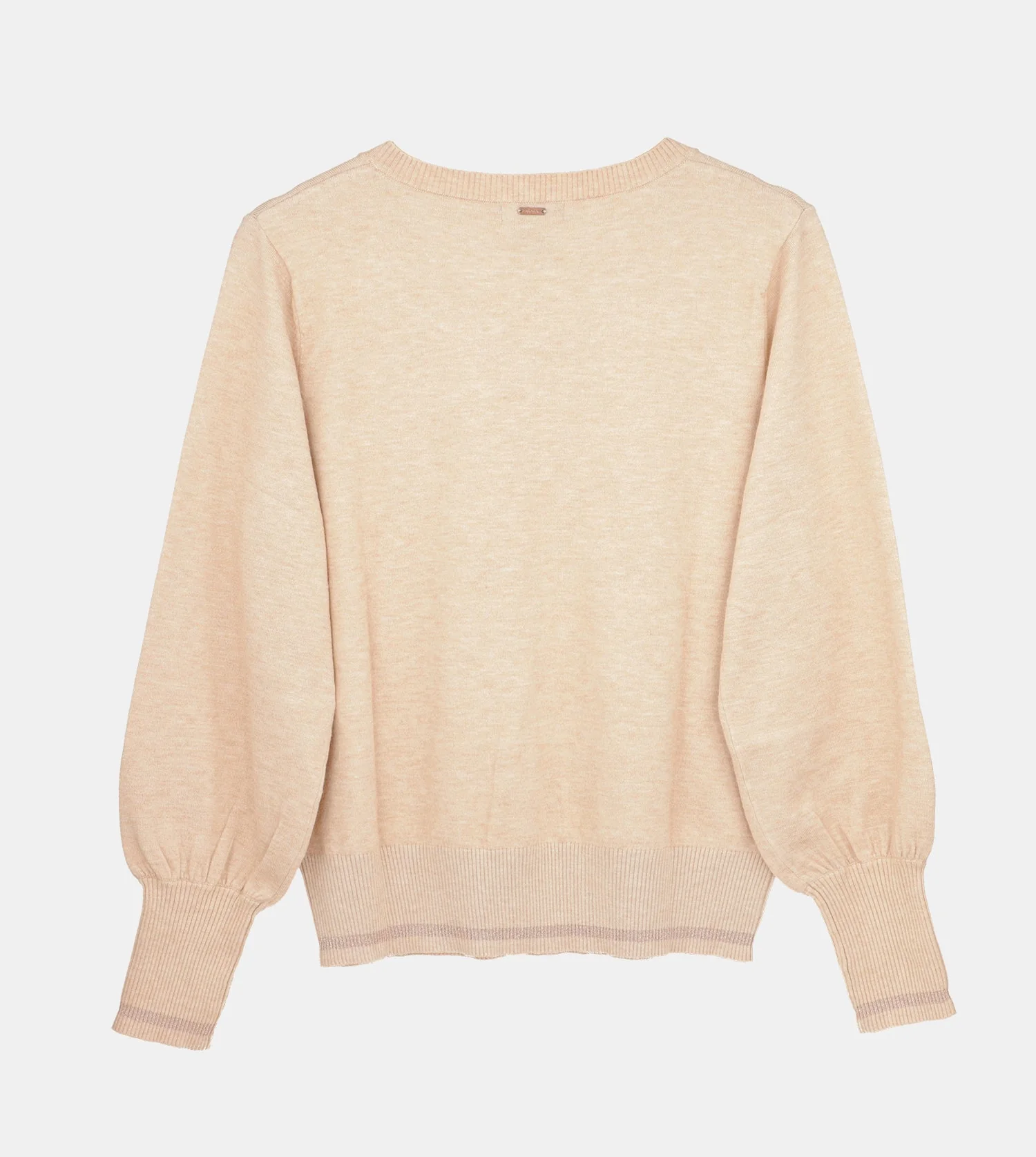 Pull Shōen col V beige - Image 2