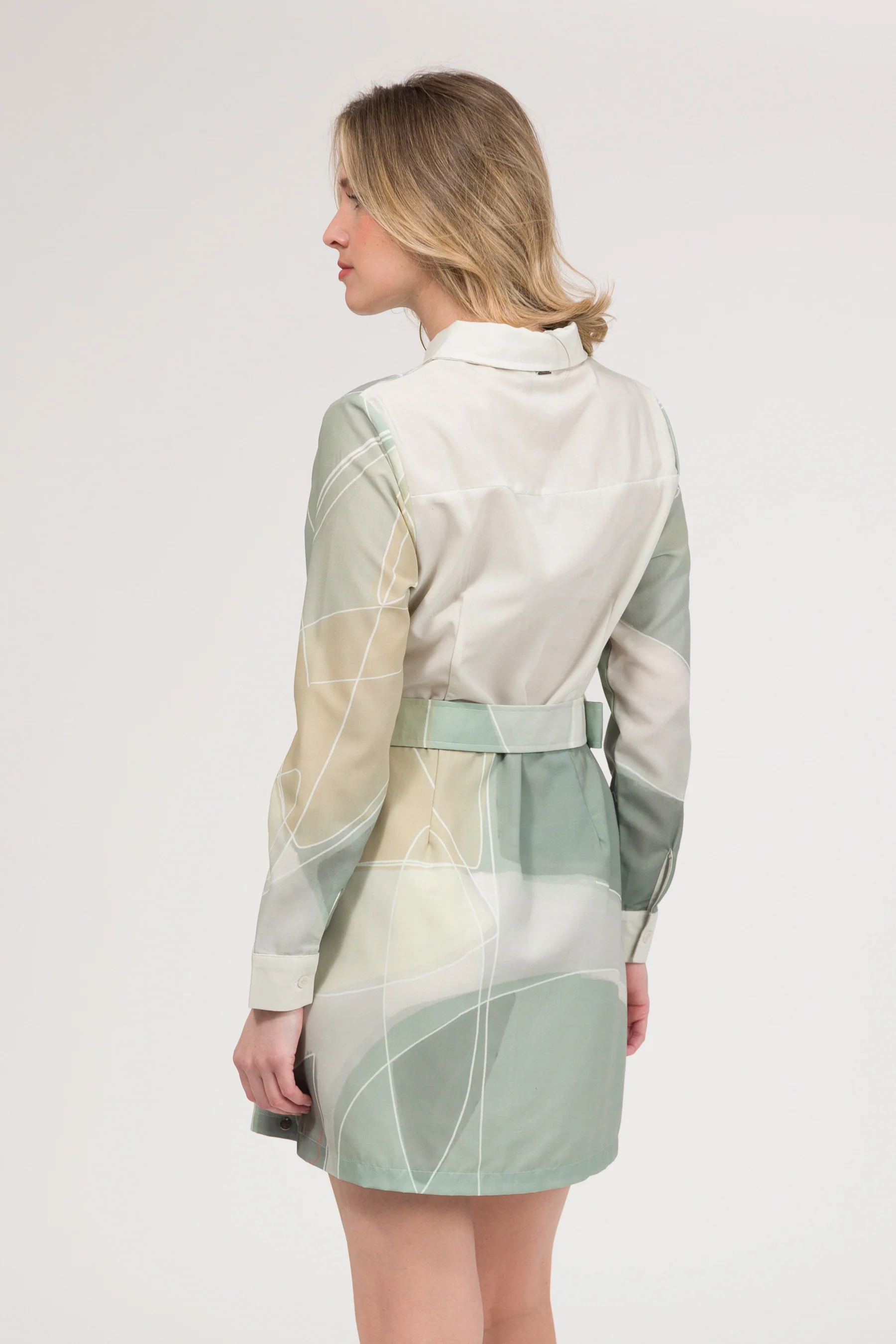 Robe à manches longues rose - Image 3