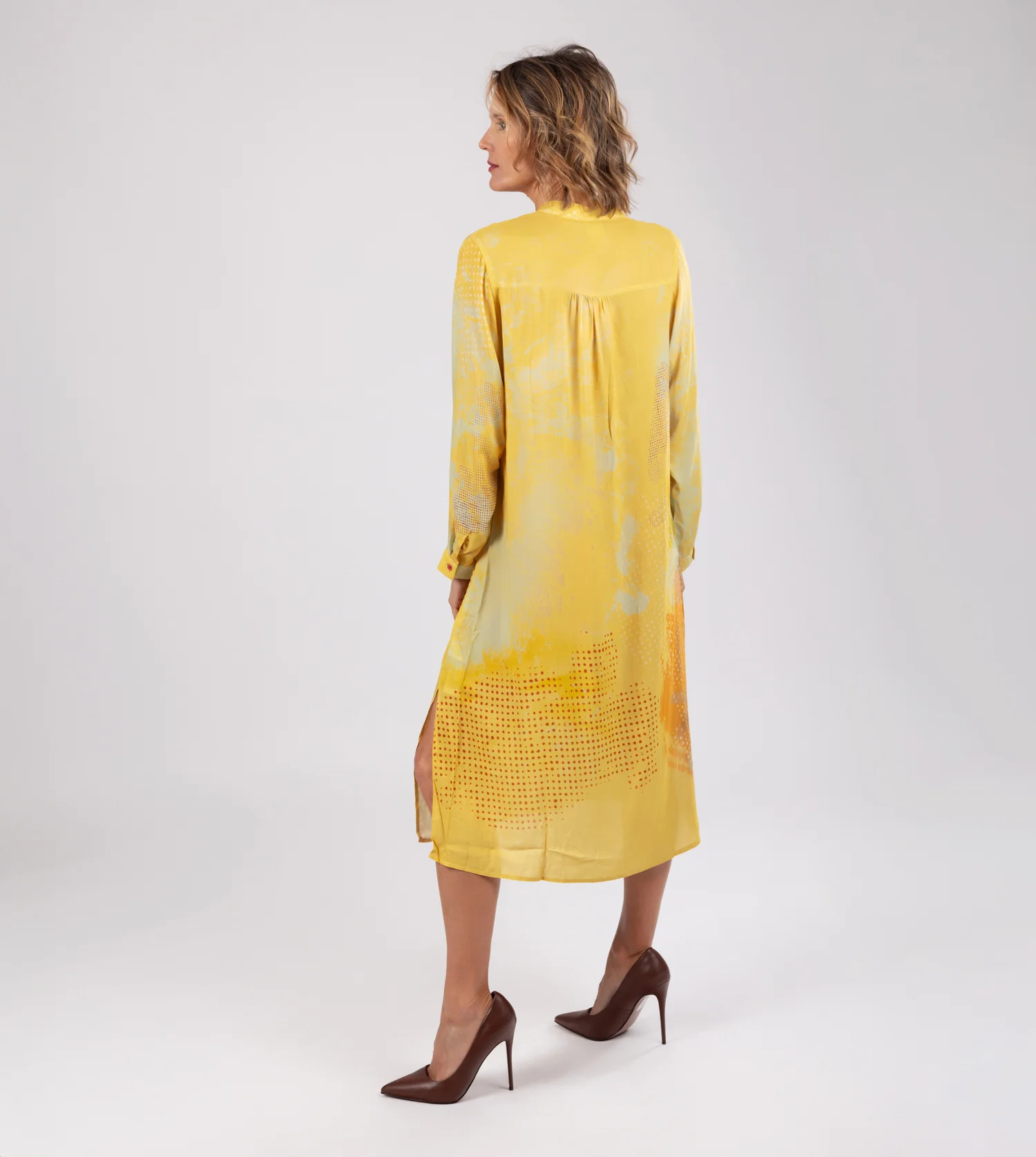 Robe chemise jaune - Image 4