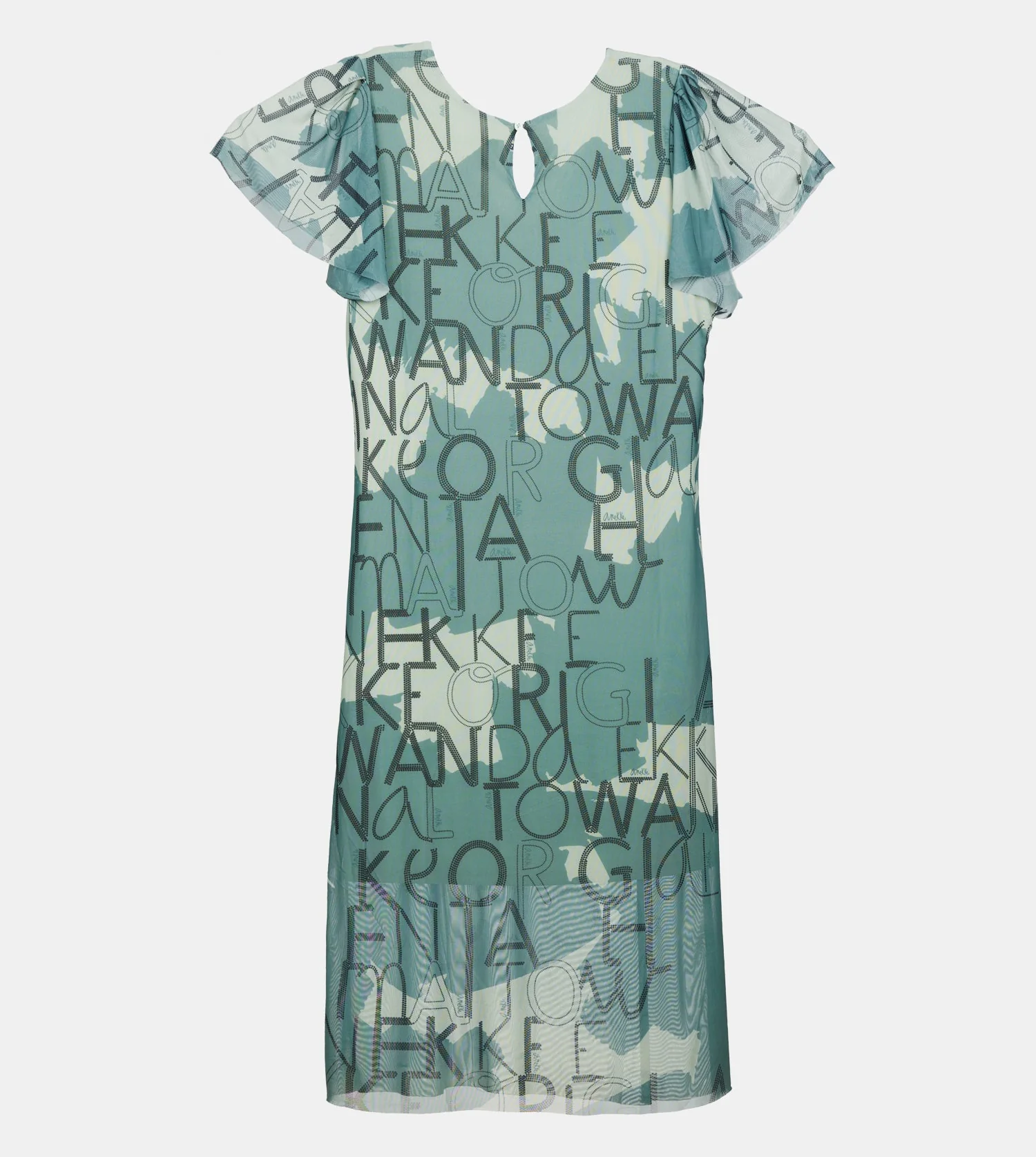 Robe verte à manches courtes - Image 3