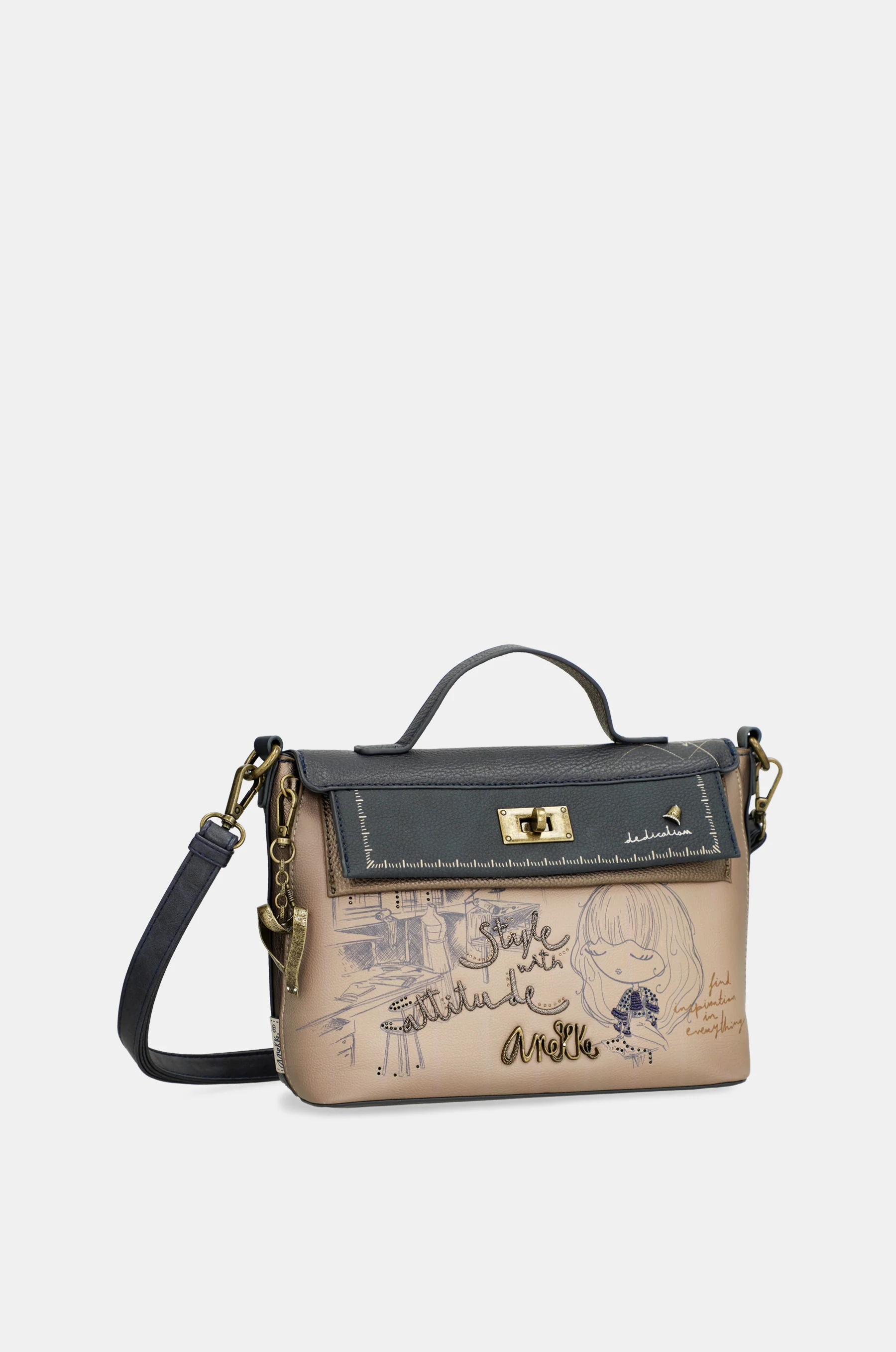 Sac bandoulière à rabat et anse Studio - Image 10