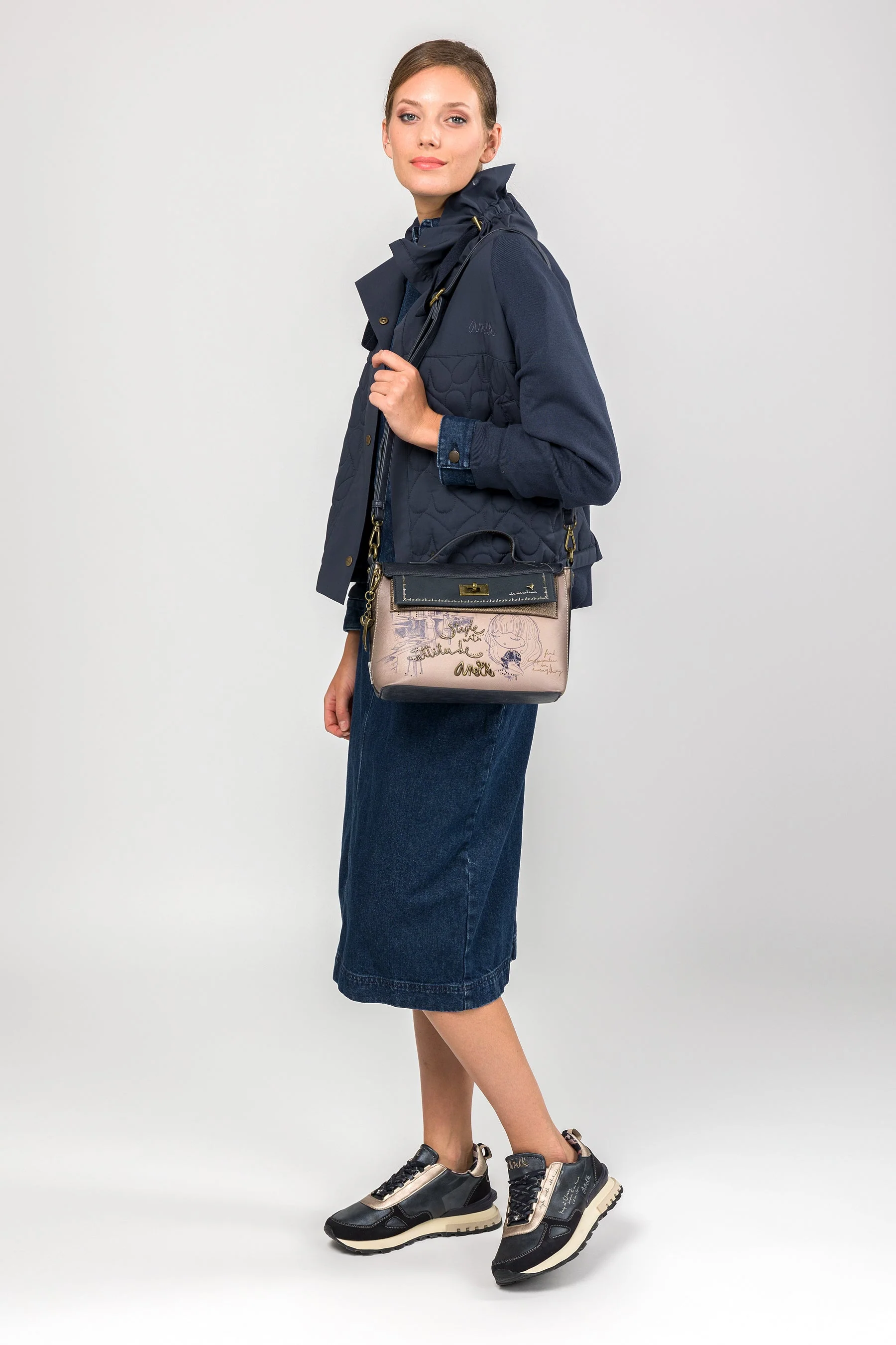 Sac bandoulière à rabat et anse Studio - Image 3