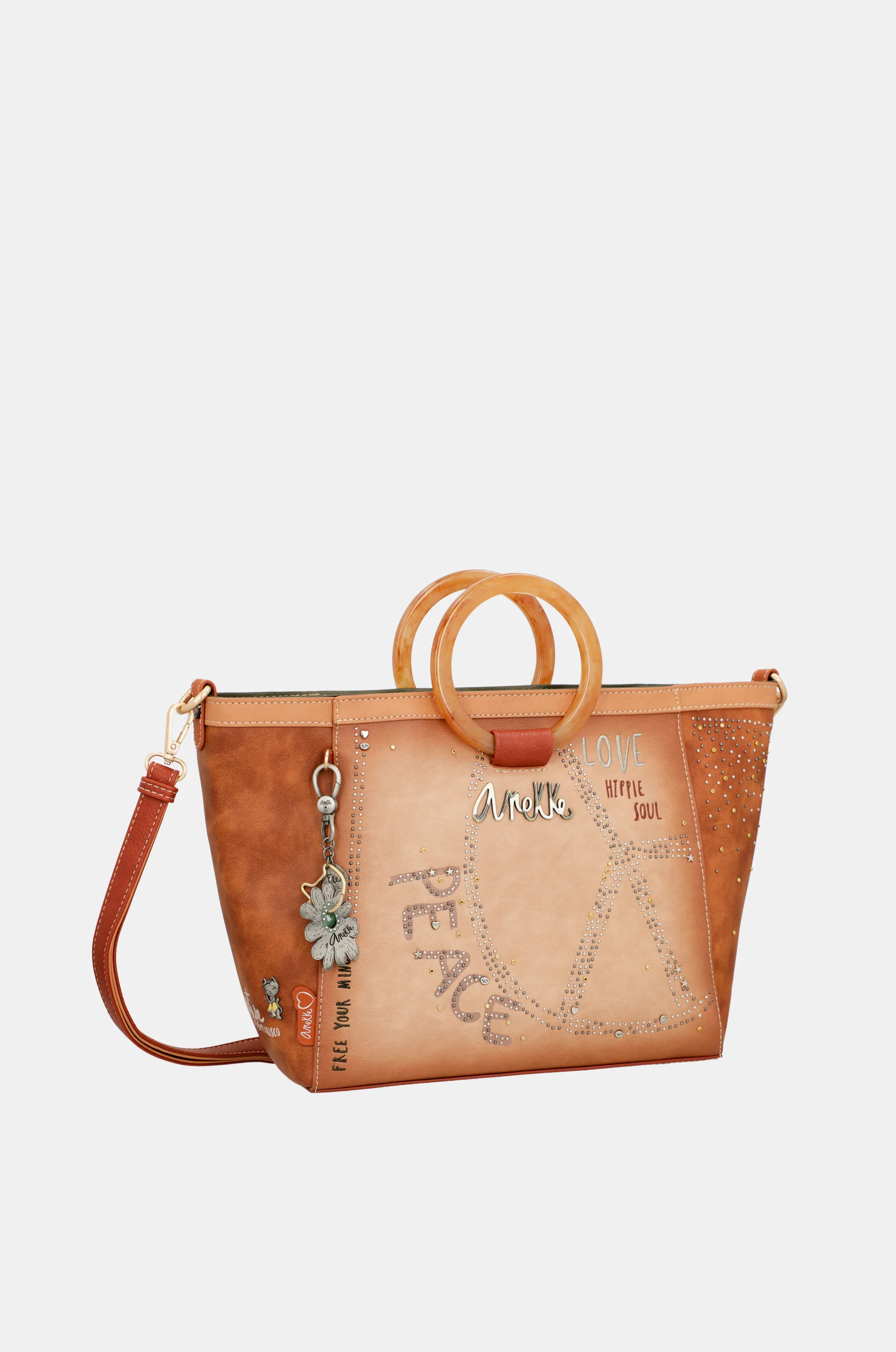 Sac bandoulière anses arrondies Flowers - Image 7