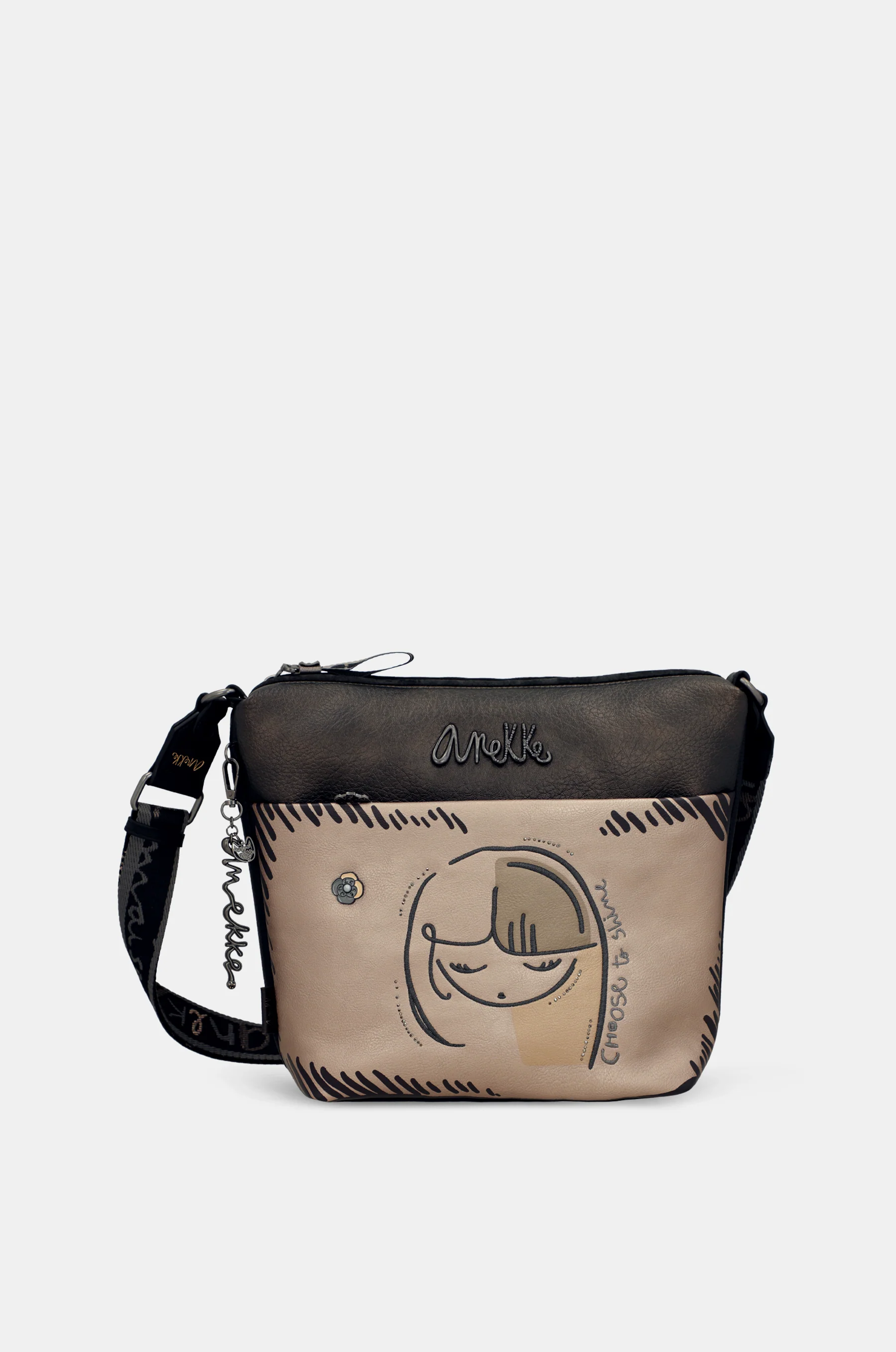 Sac bandoulière avec poche devant grand Nature Koko - Image 10