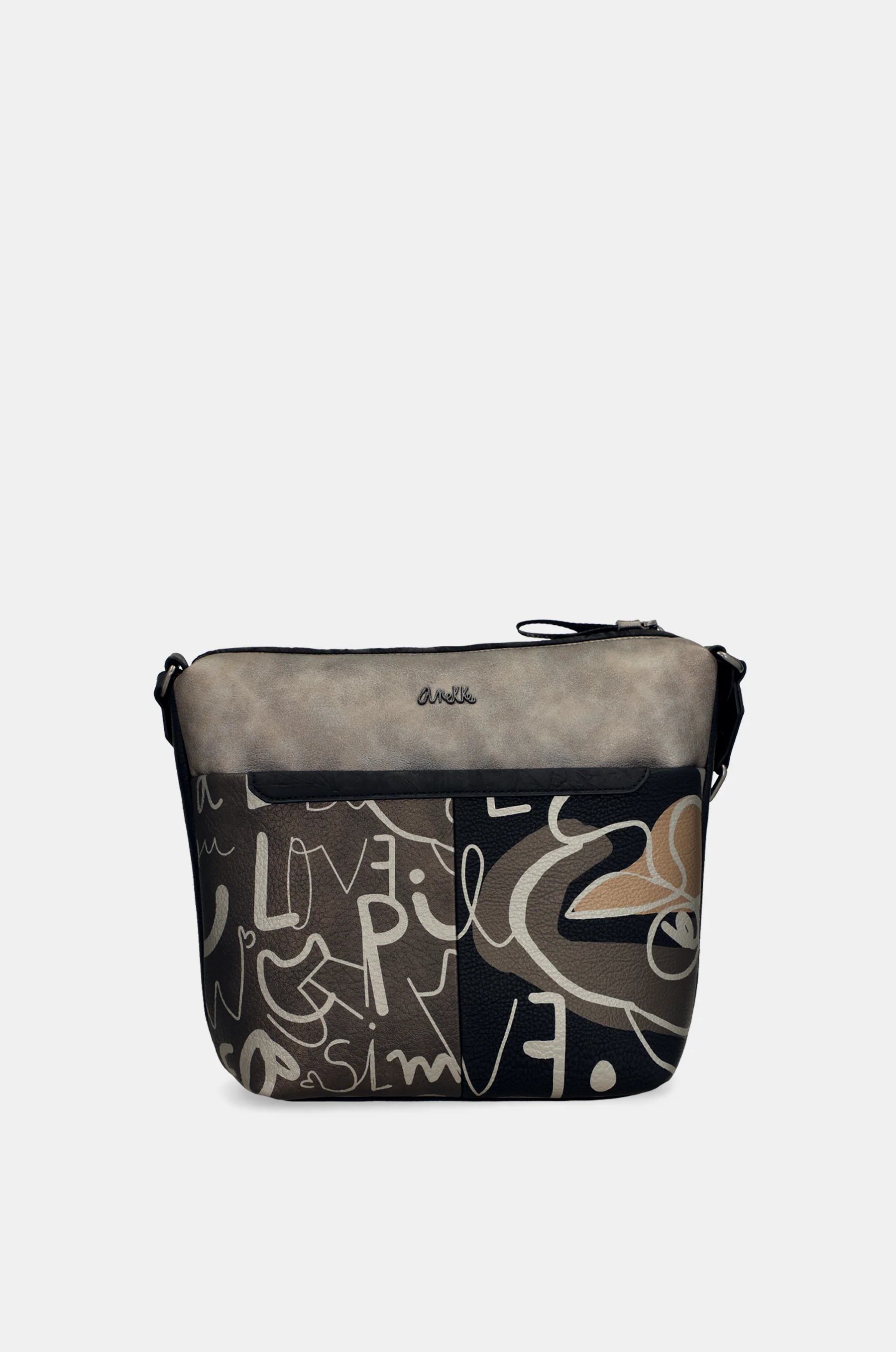 Sac bandoulière avec poche devant grand Nature Koko - Image 3