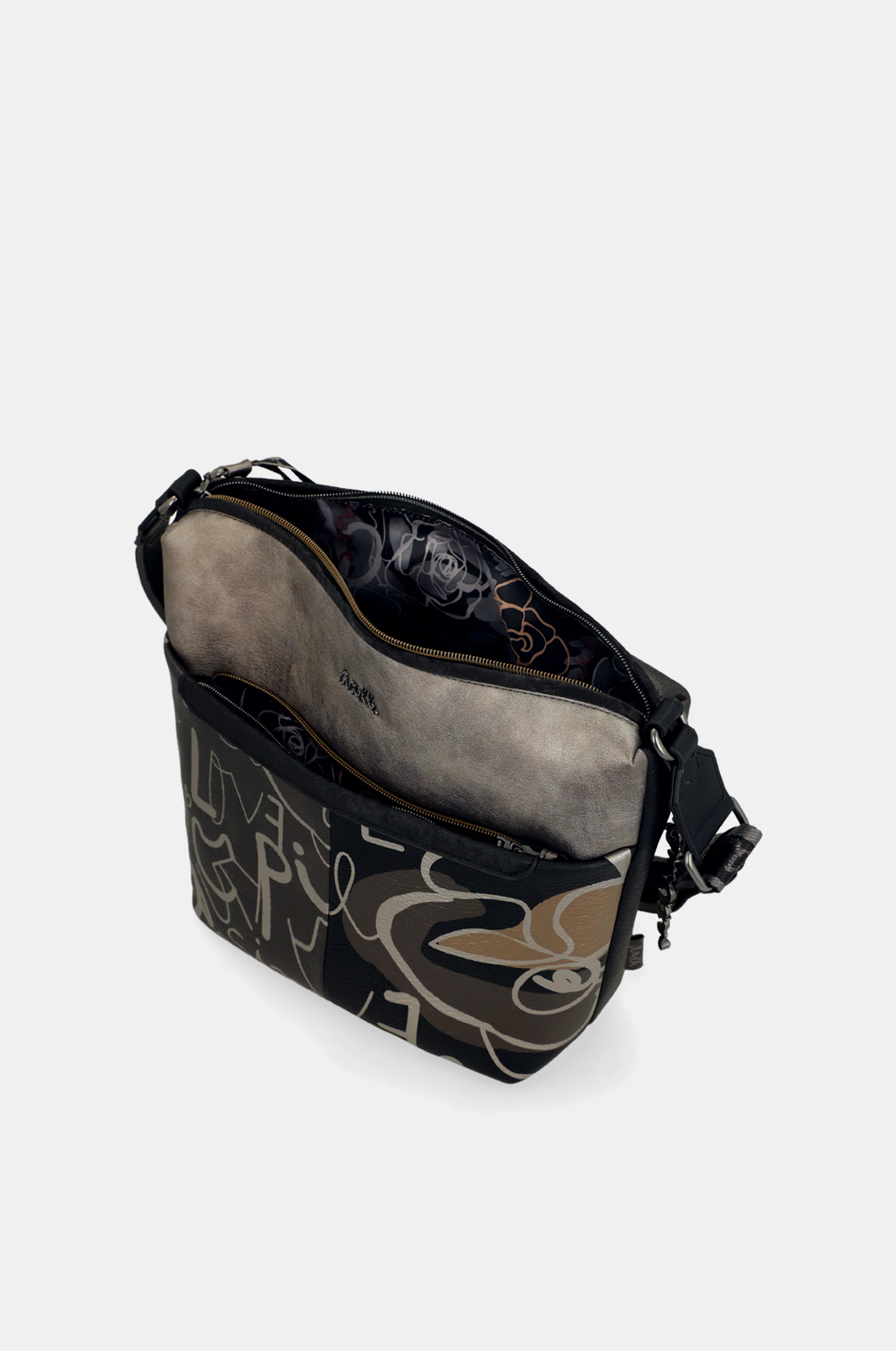 Sac bandoulière avec poche devant grand Nature Koko - Image 7