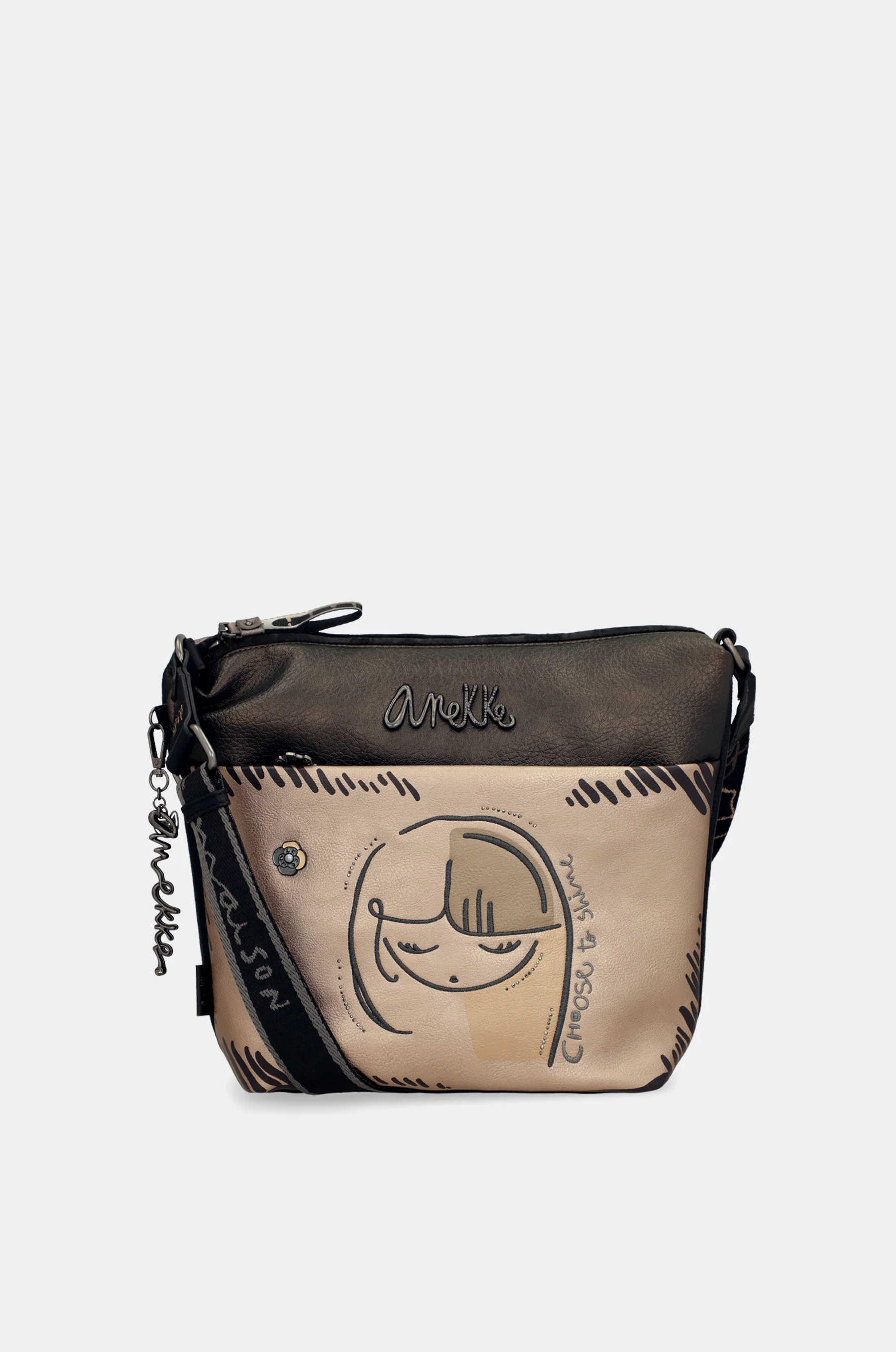 Sac bandoulière avec poche devant grand Nature Koko - Image 9