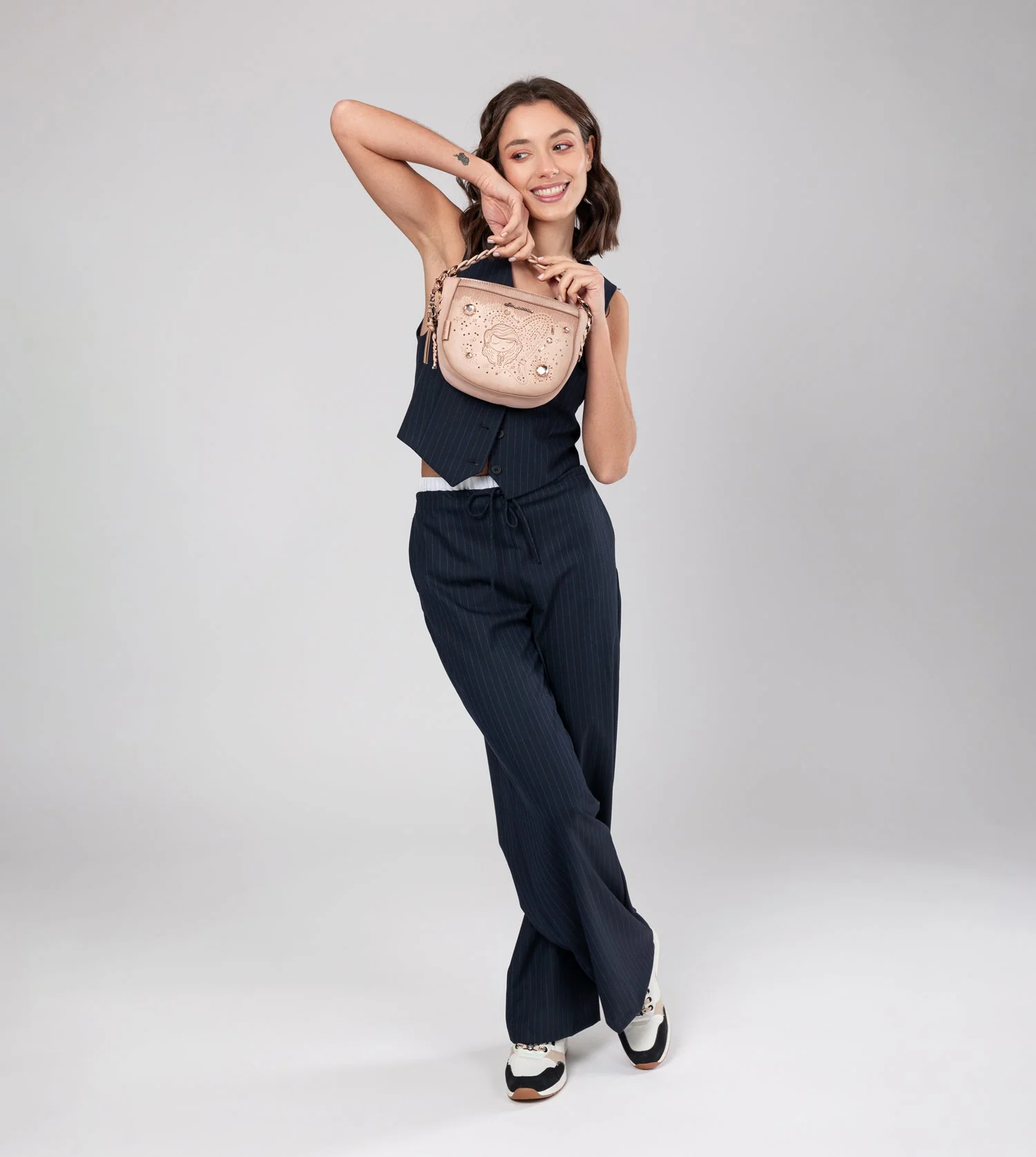 Sac bandoulière ovale nude Studio - Image 2