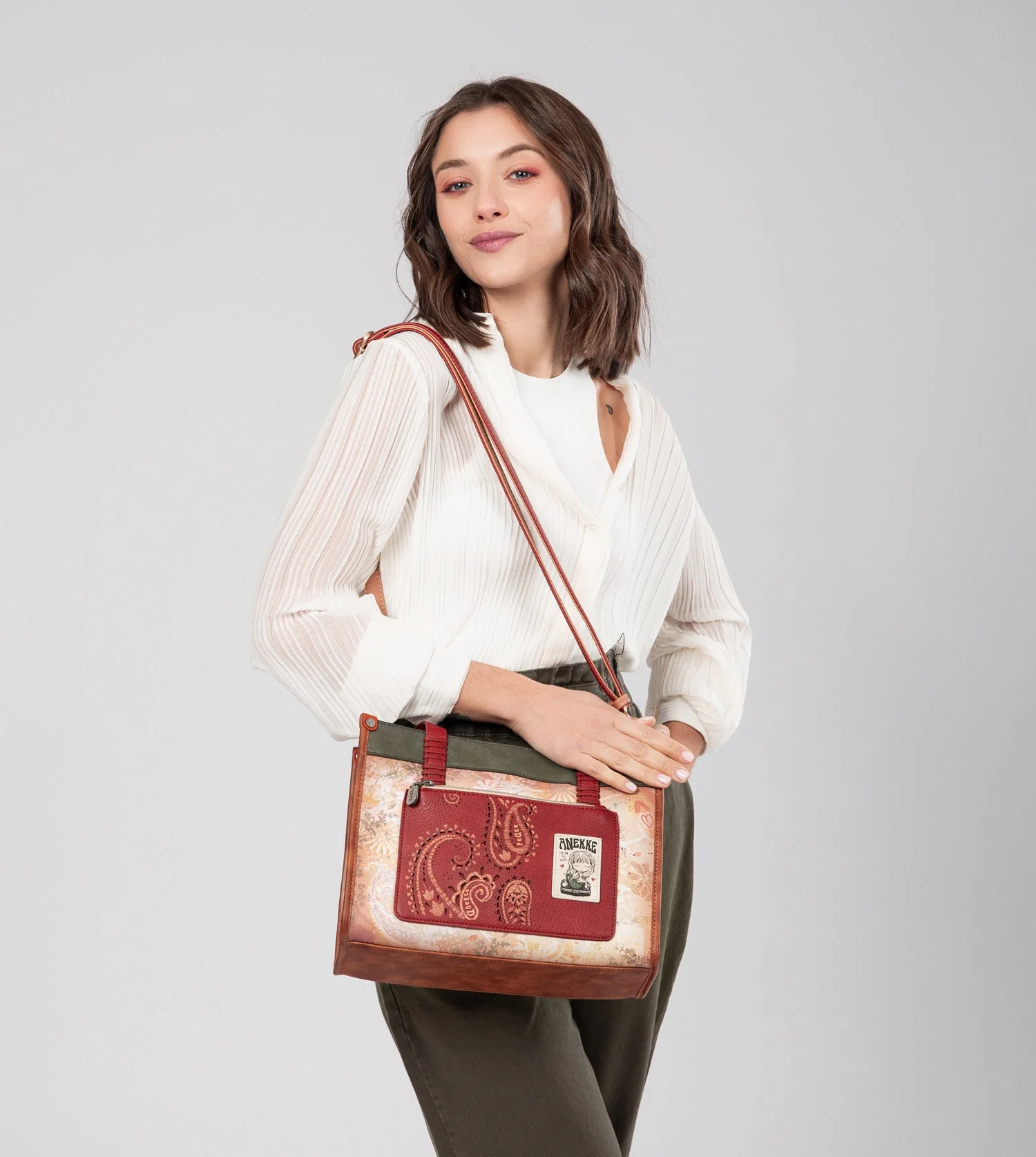 Sac cabas camel Peace & Love - Image 10