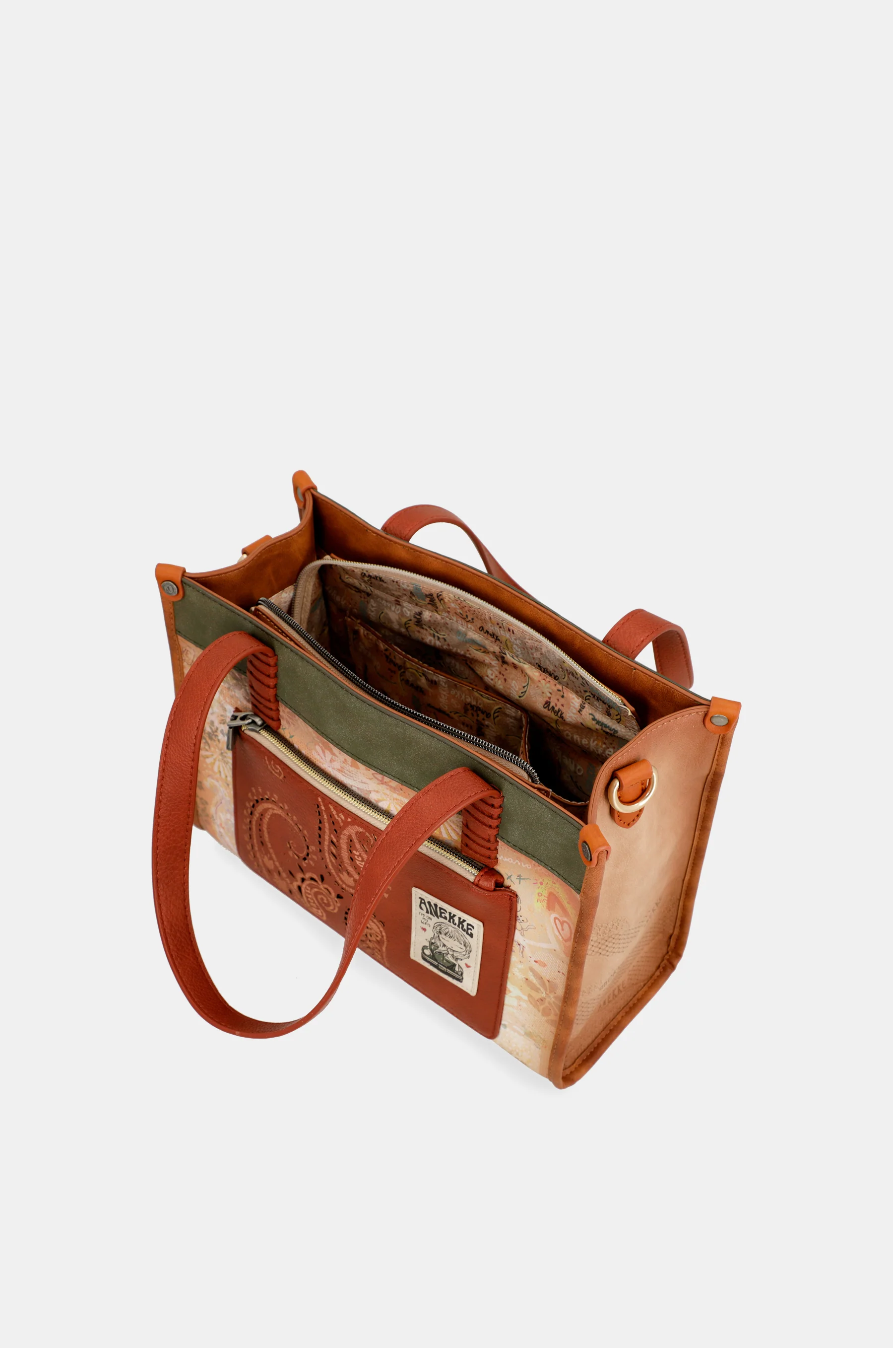 Sac cabas camel Peace & Love - Image 5