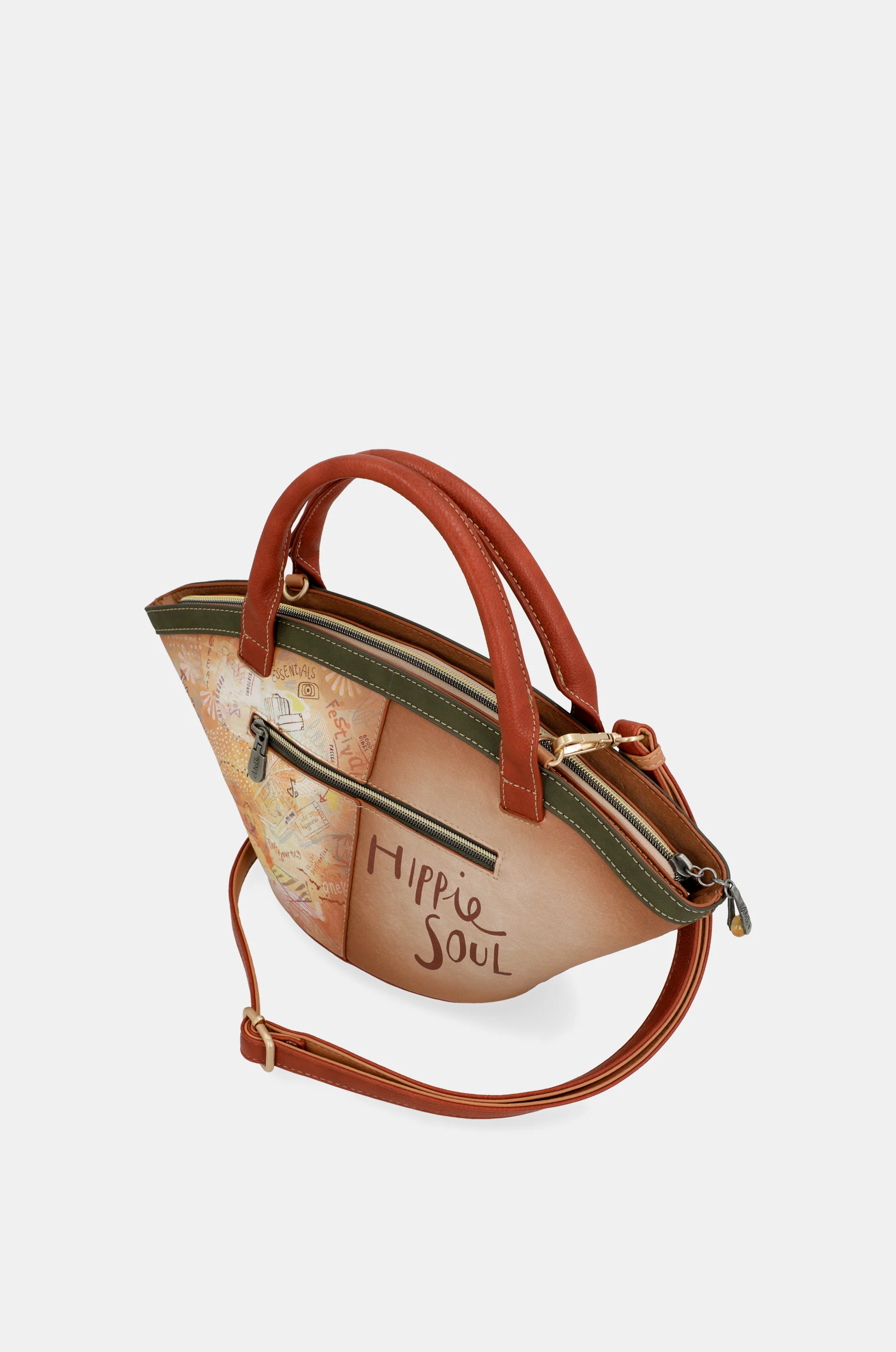 Sac panier camel Peace & Love - Image 8