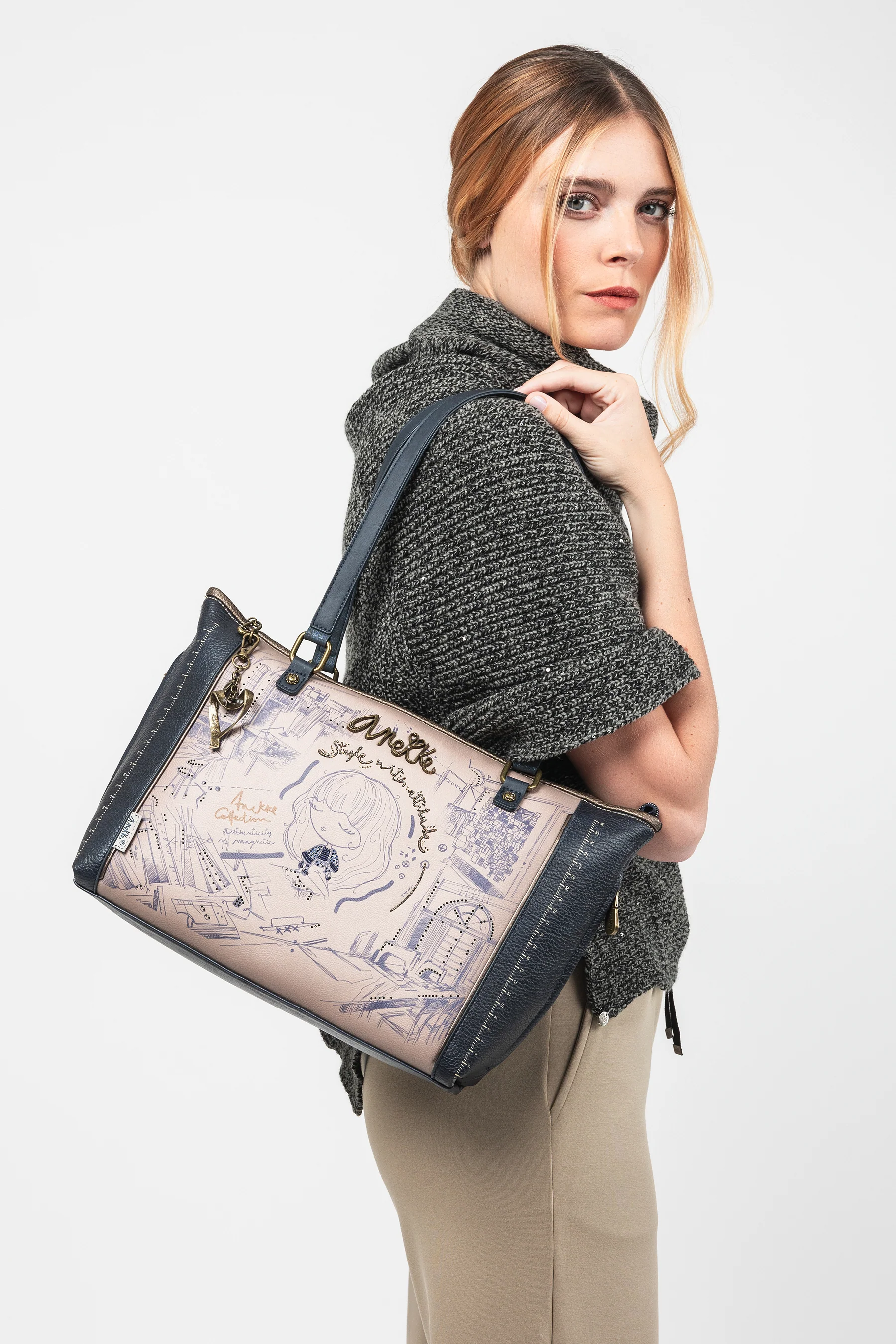 Sac shopper avec bandoulière Studio - Image 2